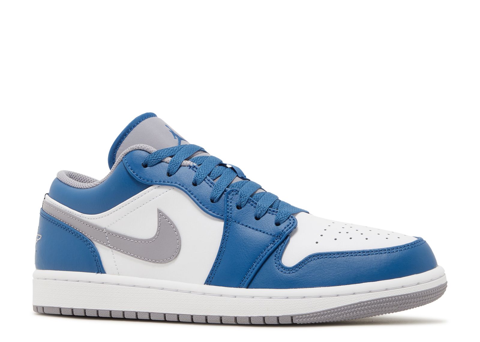 Nike Air Jordan 1 Low True Blue Cement Sneakers 553558-412 Men's & GS Sizes  New