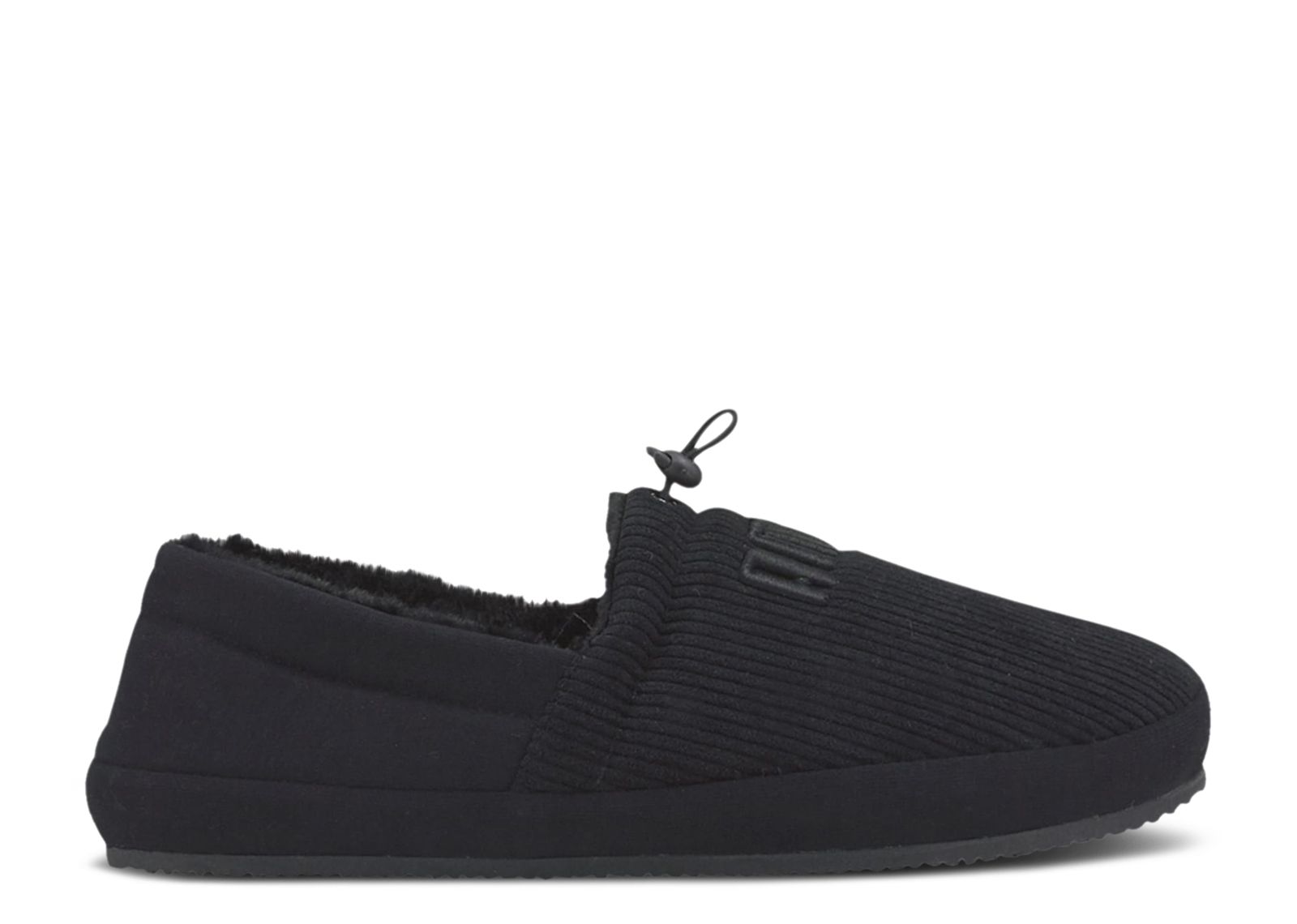 Tuff Mocc Corduroy Slipper 'Black Asphalt'