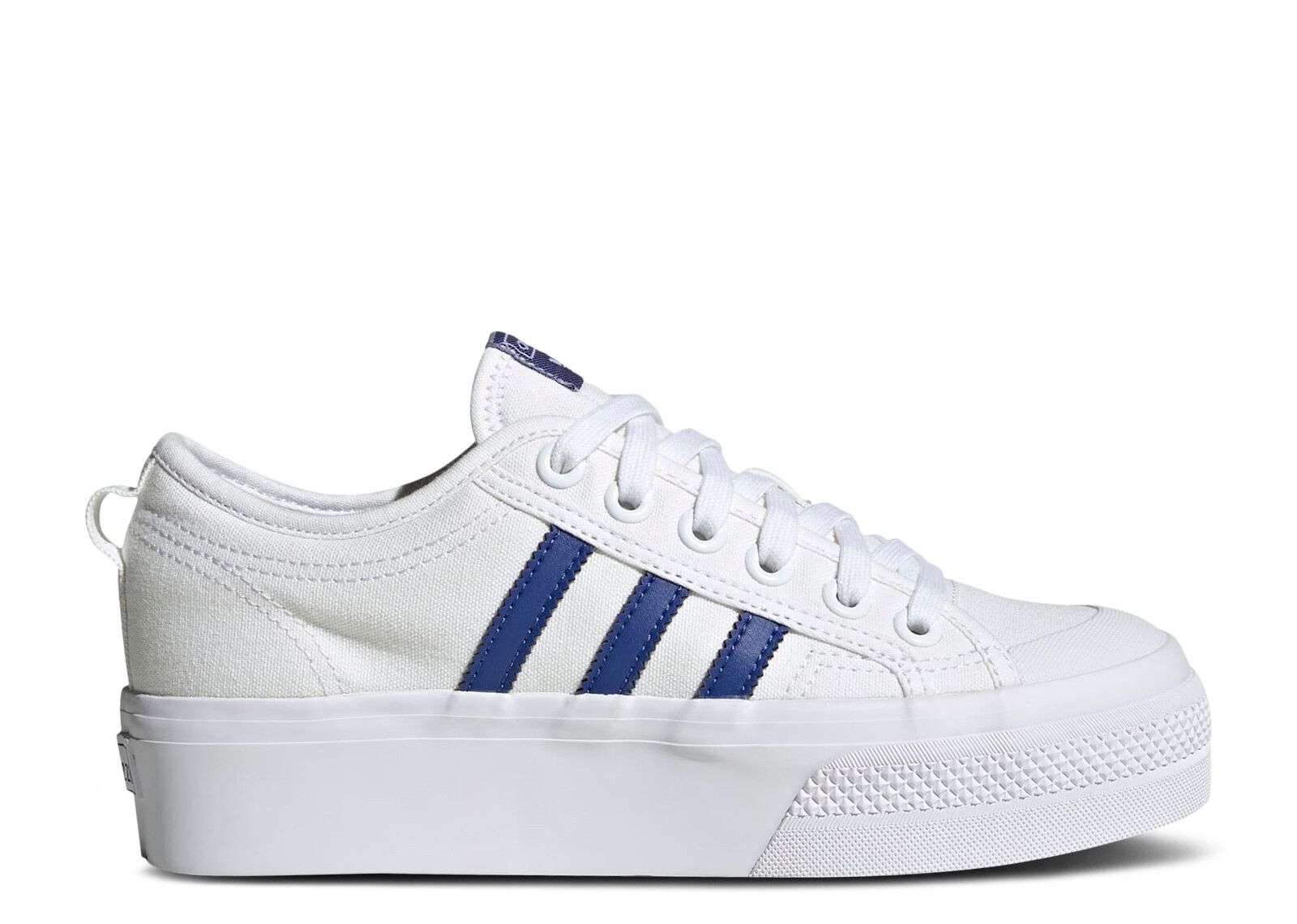 Wmns Nizza Platform 'White Semi Lucid Blue' - Adidas - HQ1909 - cloud white/semi lucid blue/core black | Flight Club Wmns Nizza Platform 'White Semi Lucid Blue' - Adidas - HQ1909 - cloud white/semi lucid blue/core black | Flight Club