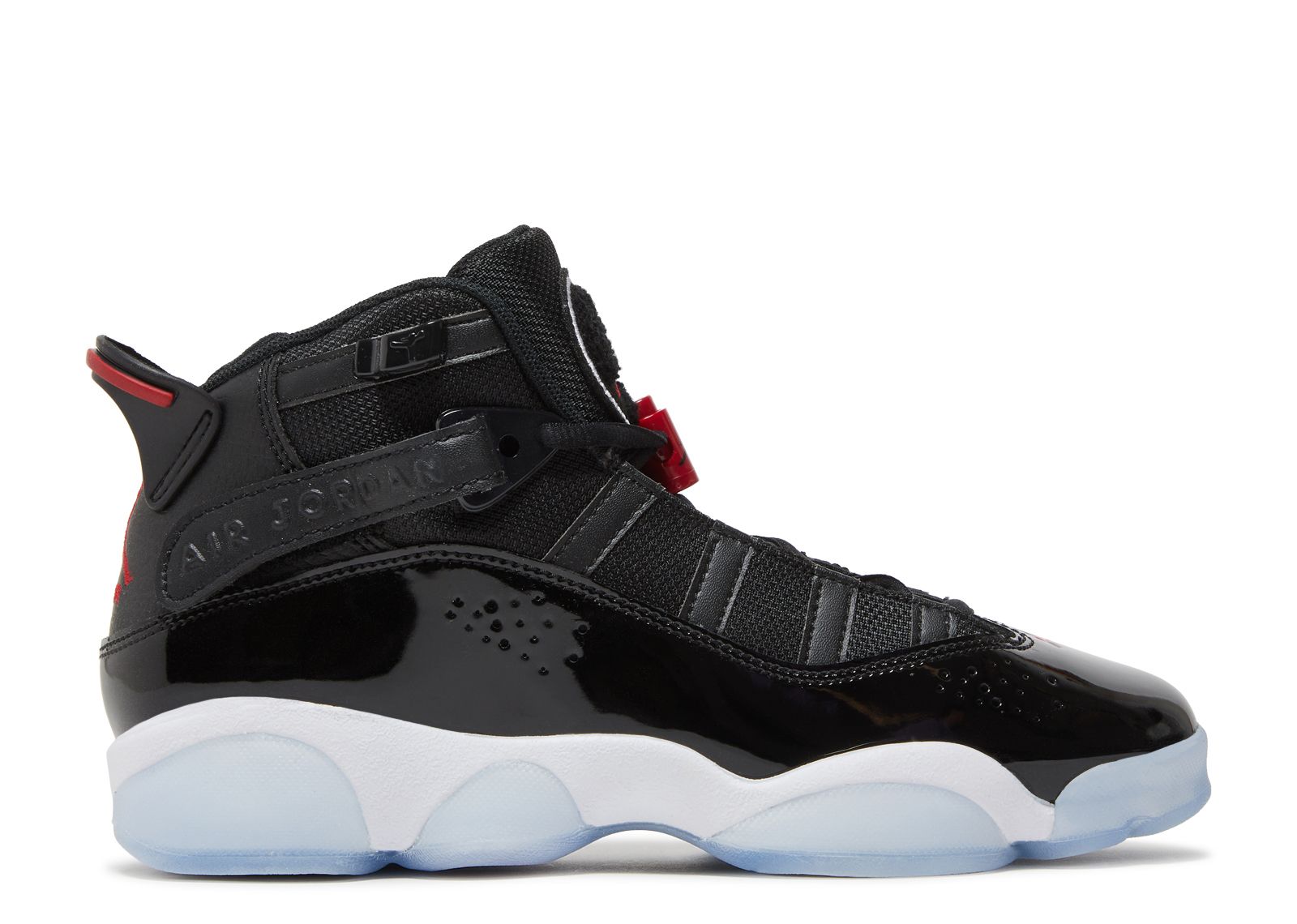 Nike Air Jordan 6 Rings Basketball‎ Shoes Black Ice 2018 322992-011 Men\'s Size 8 Jordan 6 Rings Mens Basketball Shoes Black White 322992-011  main image 2