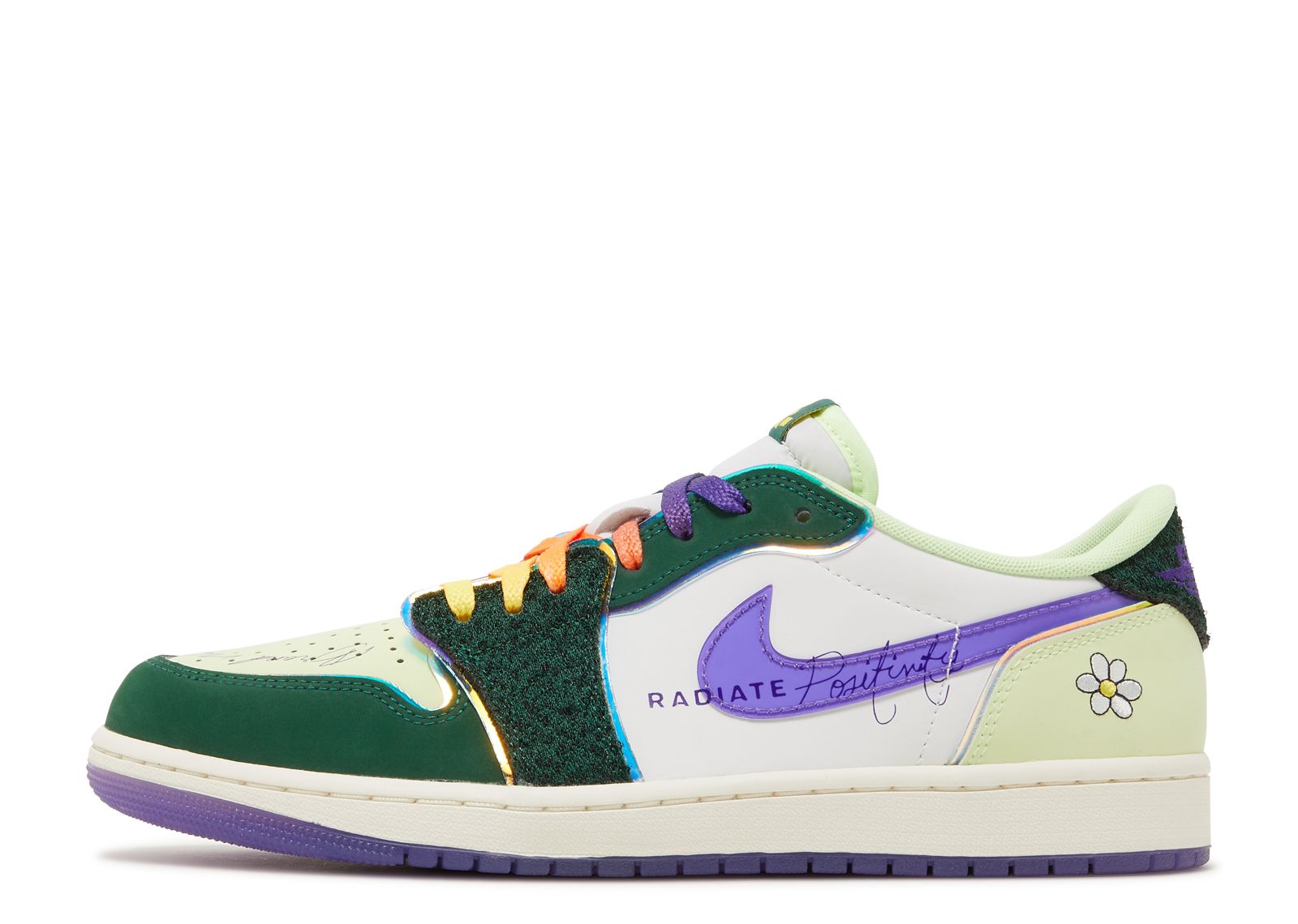 Jordan 1 outlet purple and green