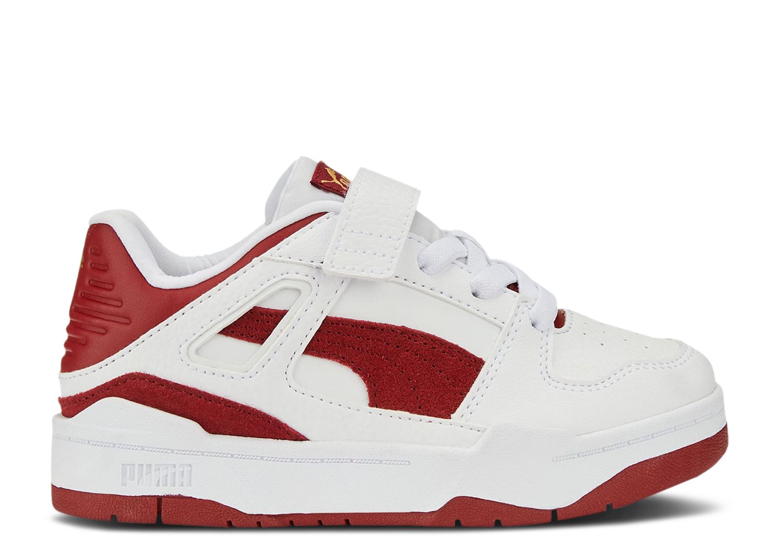 Slipstream Suede Little Kid 'White Intense Red'