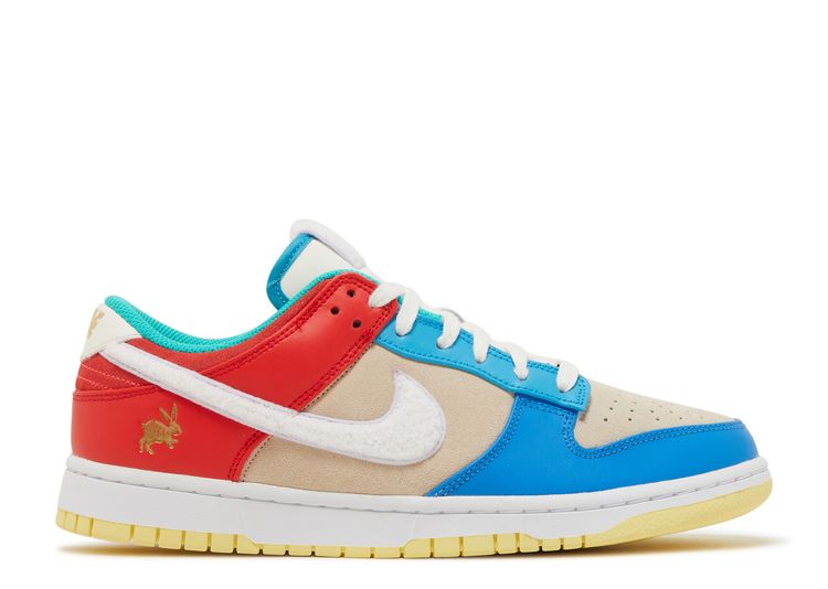 Nike Dunk Low Retro PRM Year of the Rabbit White Crimson - Baskets  FD4203-161