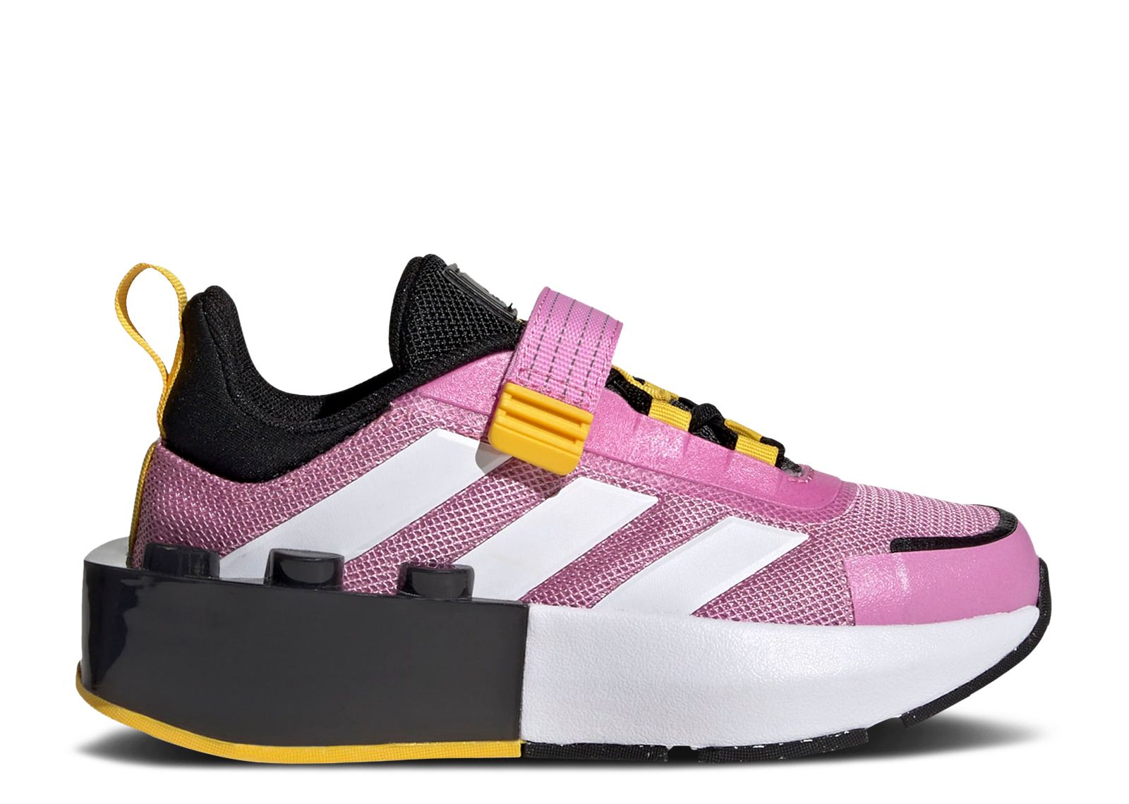 adidas x LEGO Tech RNR Elastic Lace Shoes - Kids - Bliss Orchid / Cloud White - 2.5