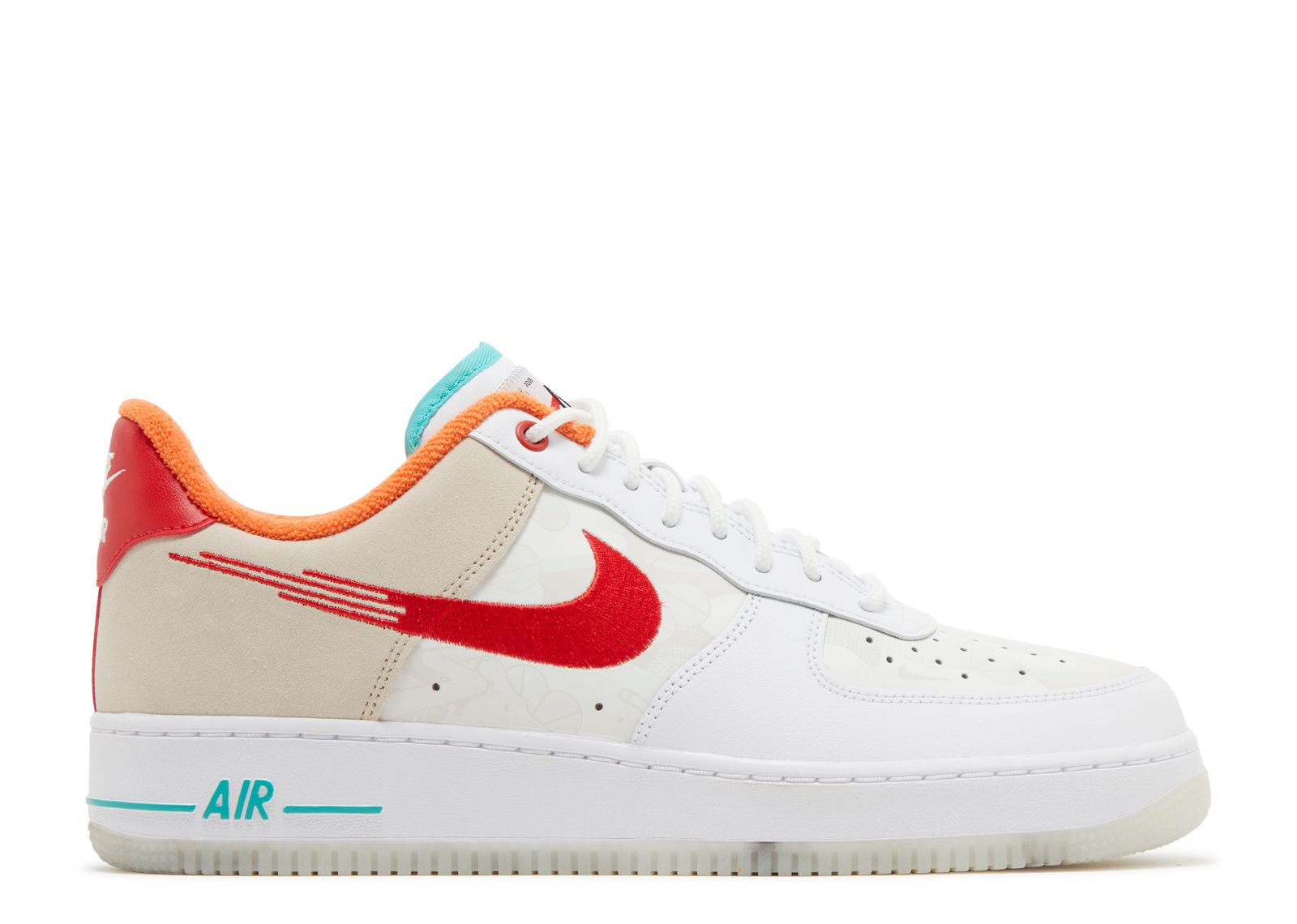 Fraseología comerciante Productividad Air Force 1 '07 Premium 'Leap High' - Nike - FD4205 161 - summit  white/white/washed teal/university red | Flight Club