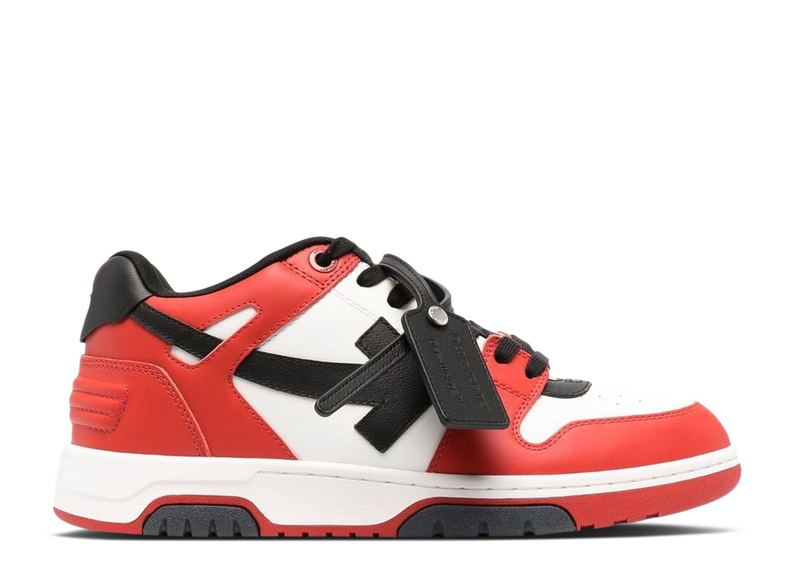 OFF-WHITE | OOO OUT OF OFFICE CALF LEATHER SNEAKERS 赤×黒 Out Of Office Calf Leather - Red/Black – Feature