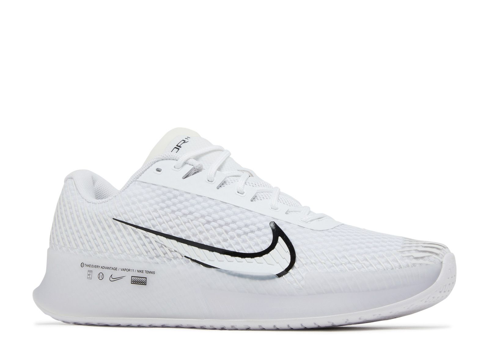 NikeCourt Air Zoom Vapor 11 HC 'White Black' - Nike - DR6966 101