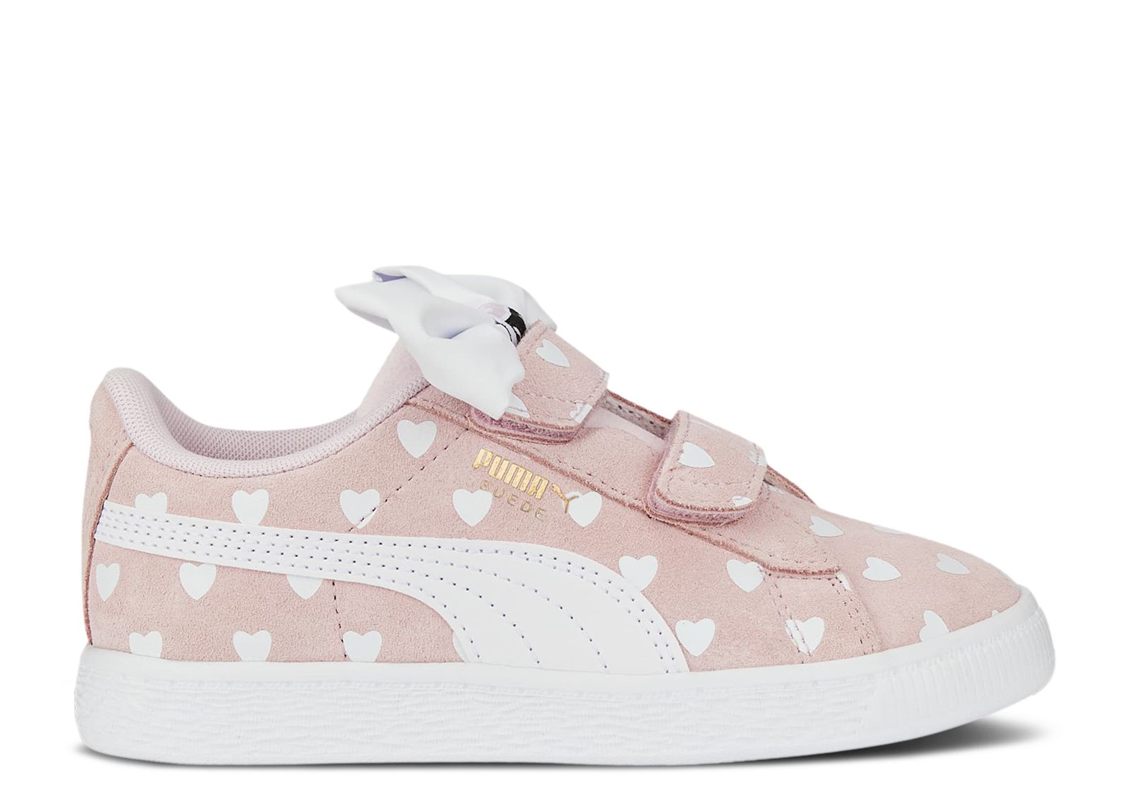 Suede Classic Re-Bow Little Kid 'Hearts - Island Pink'