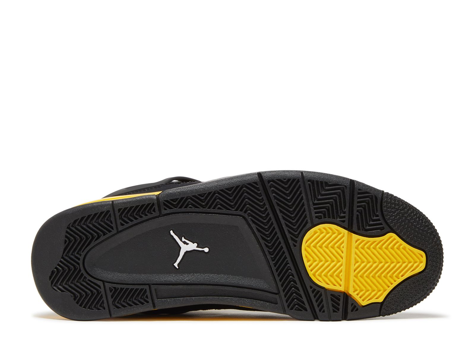 Jordan AIR JORDAN 4 RETRO - High-top trainers - black/white/tour  yellow/black 