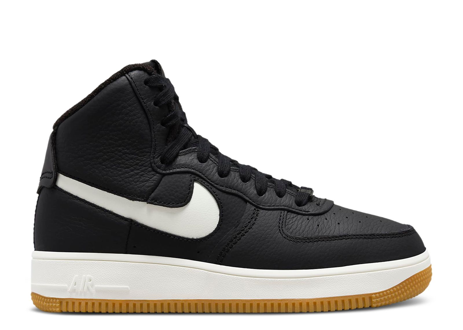 Air force 1 black hotsell black gum