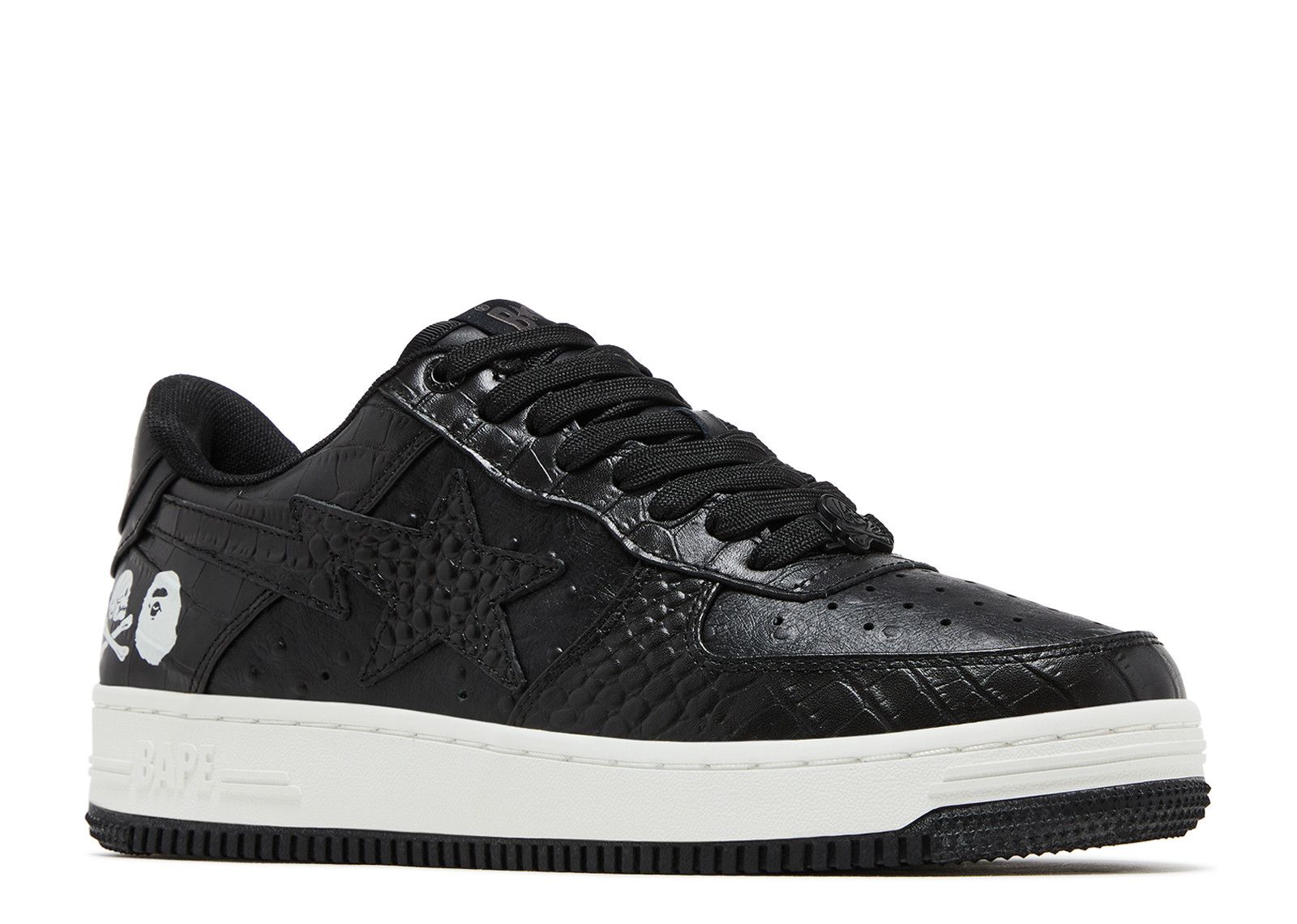 Neighborhood X Bapesta 'Black Crocodile & Ostrich' - BAPE