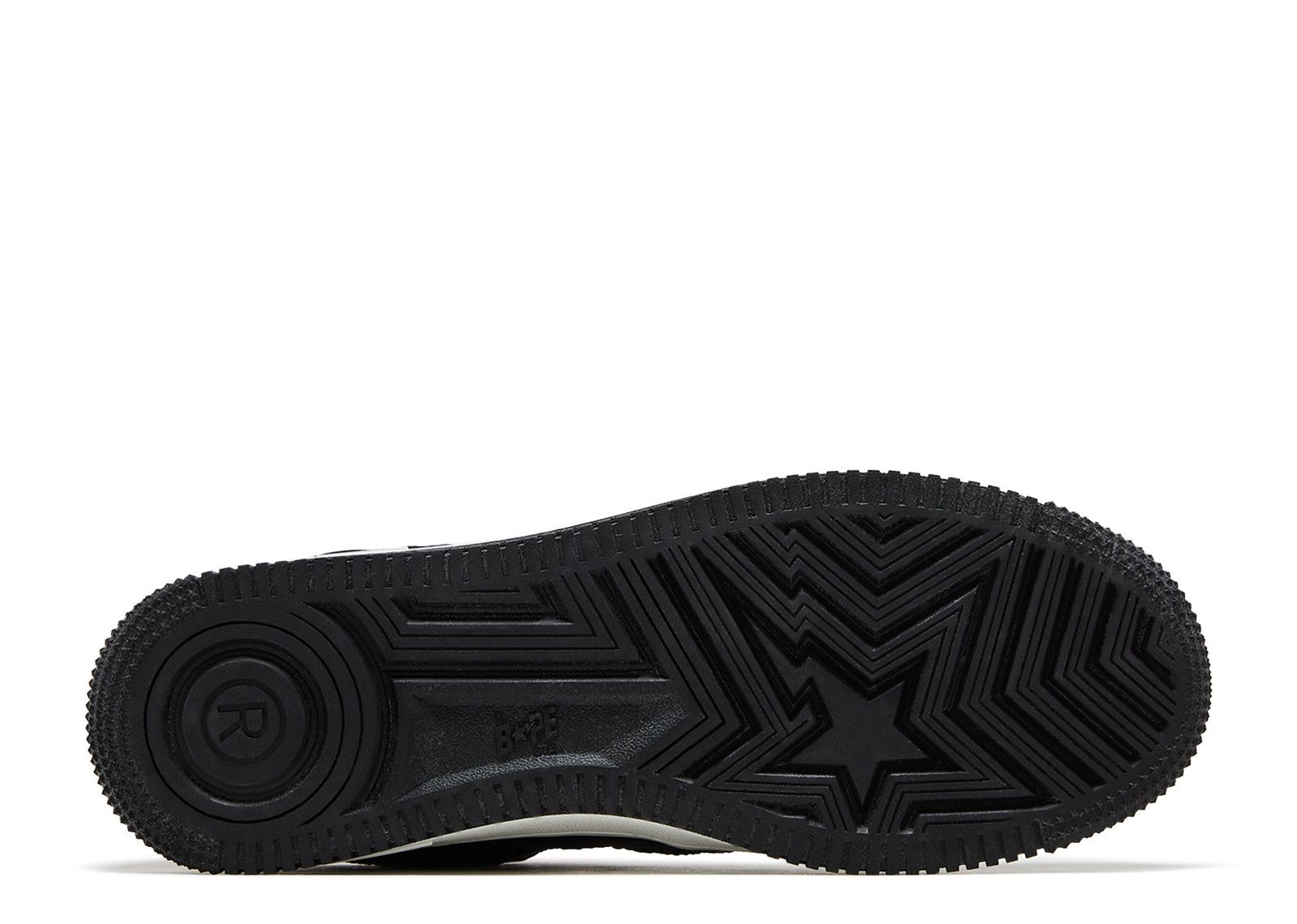 Neighborhood BAPE ブラック Bapesta 27cm NEIGHBORHOOD x A BATHING APE Bape STA Leather Low 'Black