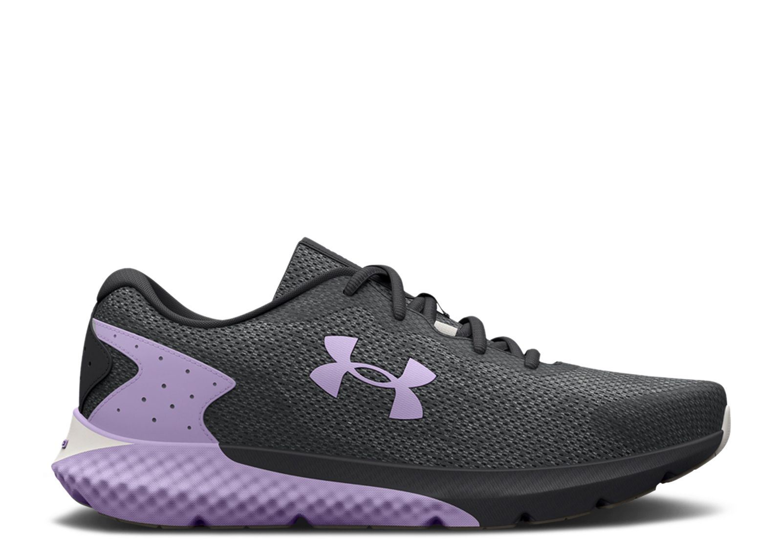 Wmns Charged Rogue 3 Knit Jet Grey Nebula Purple Under Armour 3026147 101 jet grey nebula purple Flight Club