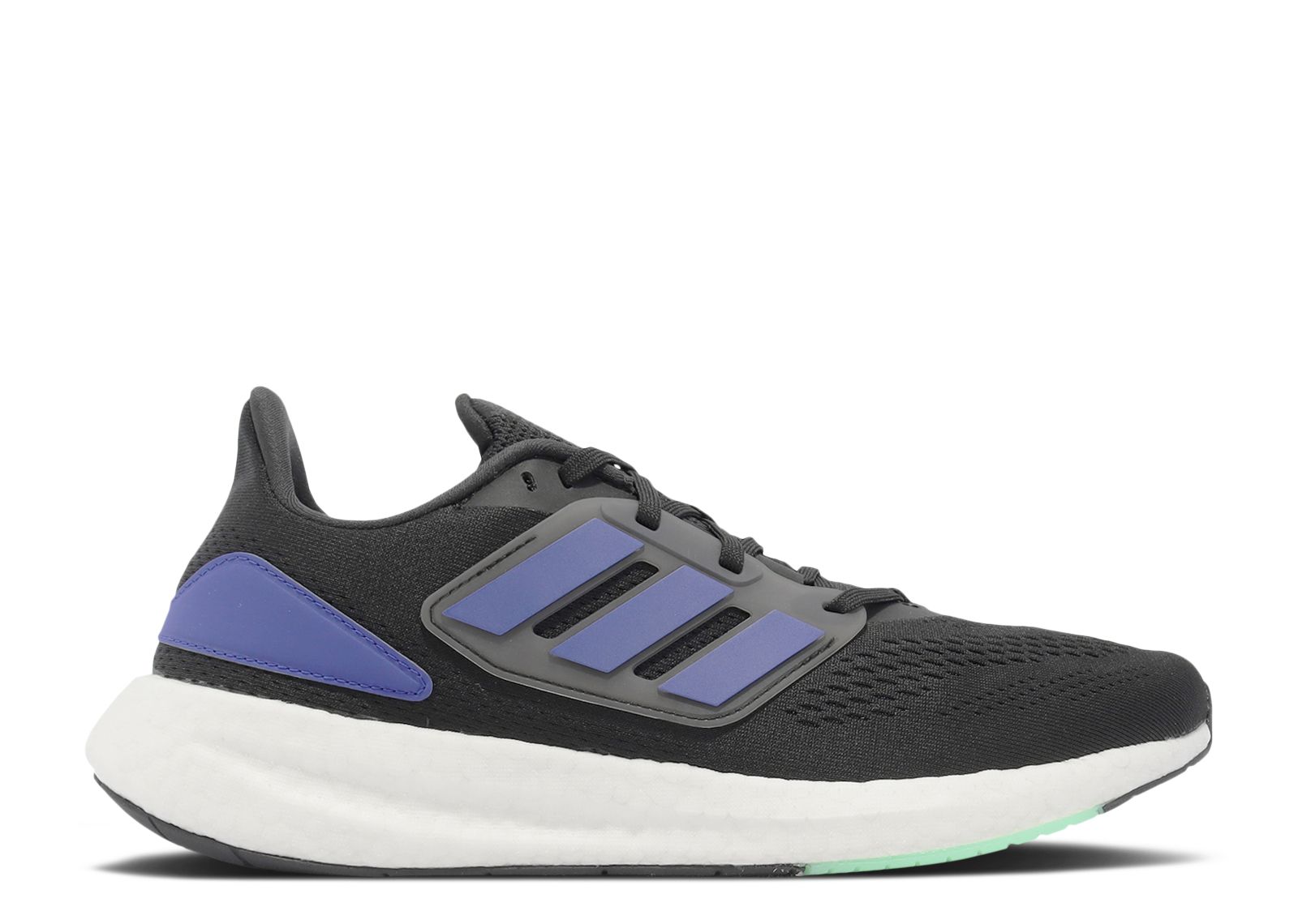 adidas Pureboost 22 Shoes Core Black / Lucid Blue / Cloud White 10.5 UK - Men Running Trainers