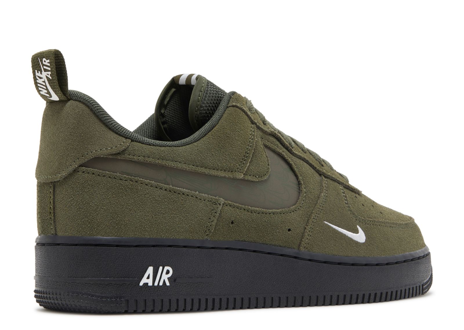 air force 1 '07 LV8' reflective swoosh- cargo khaki size 9 for