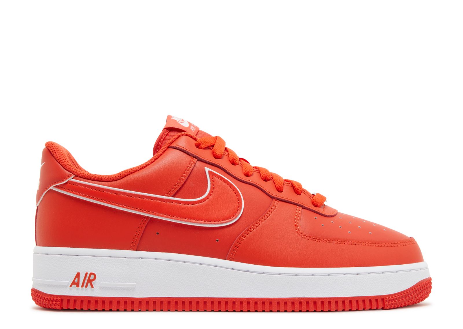 Air force 1 07 w shop white red  and  gold