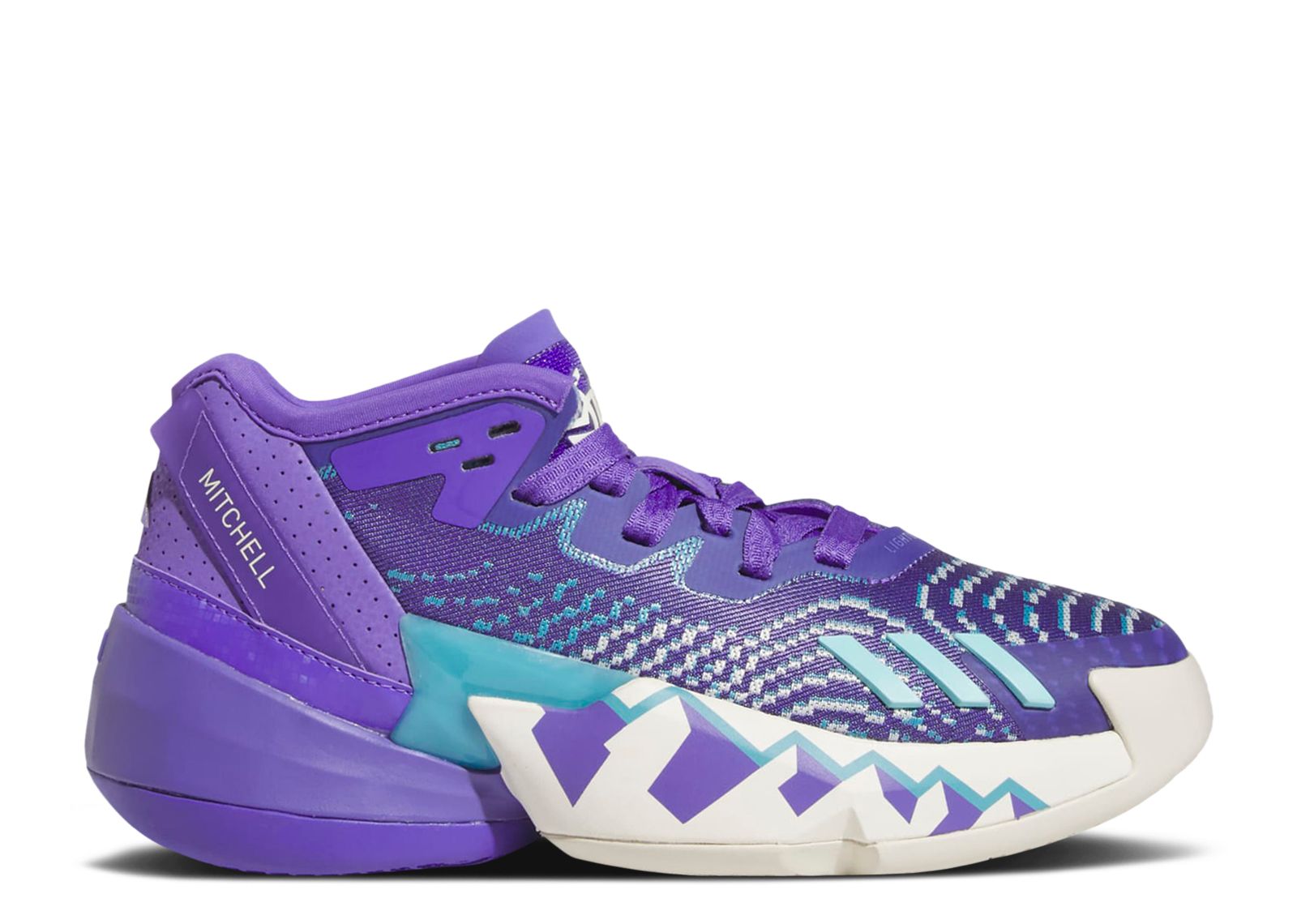 Adidas DON Issue 4 Basketball Shoes Purple Blue Throwback Utah Jazz Mens 14 Adidas D.O.N. Issue 4 Mens 9.5 Purple Rush Utah Jazz... | Depop main image 3