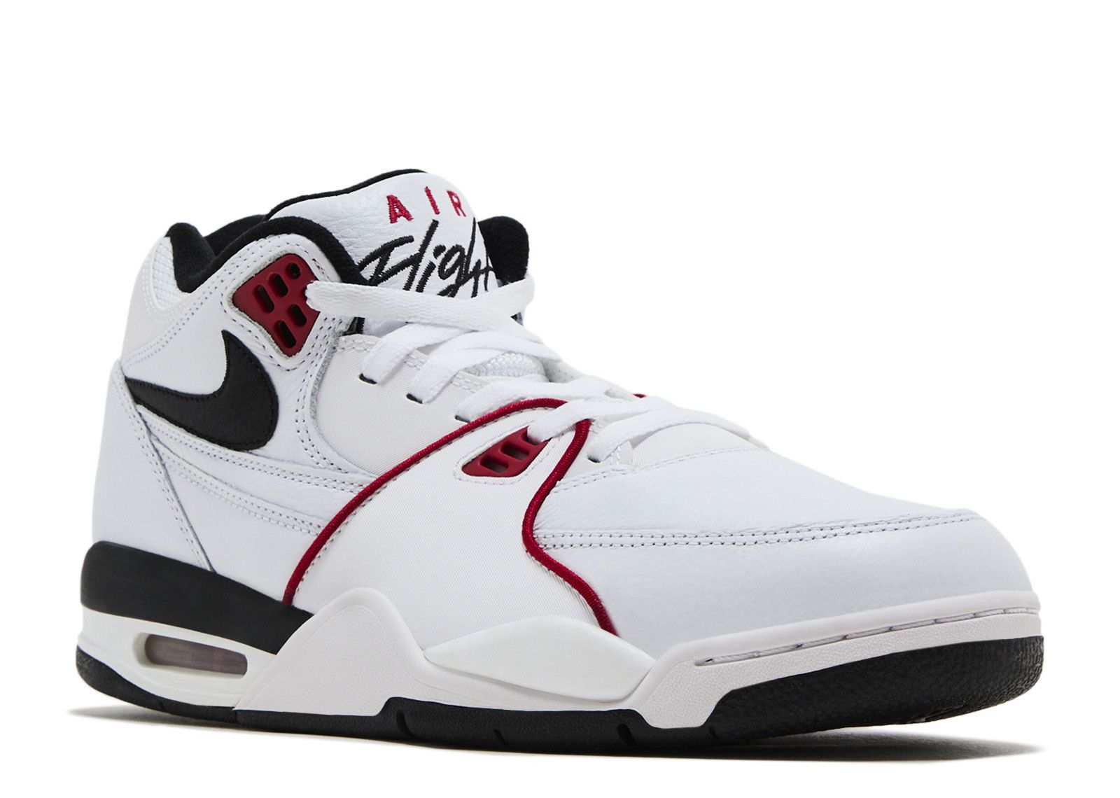 nike air flight 89 white university red