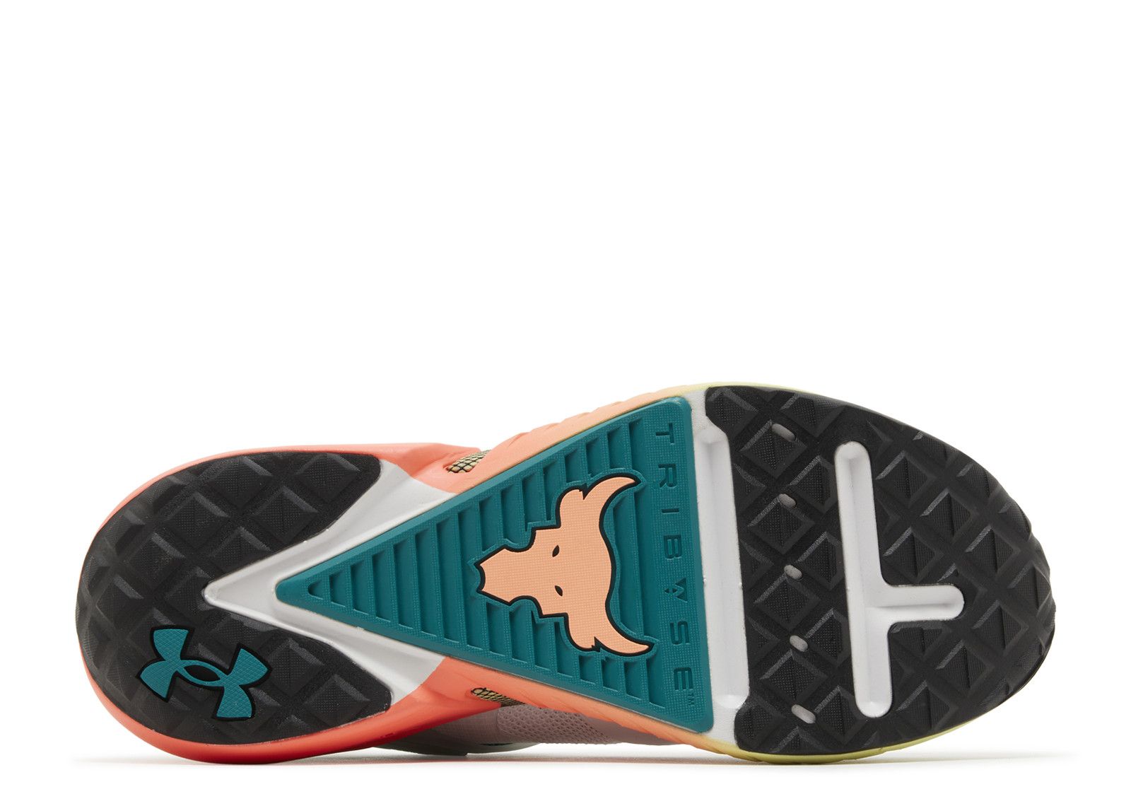 New NWOT Under Armour Project Rock 5 Men’s size 11 White/Teal/  No wear Under Armour x Project Rock Delta White Black Mens Training  main image 4