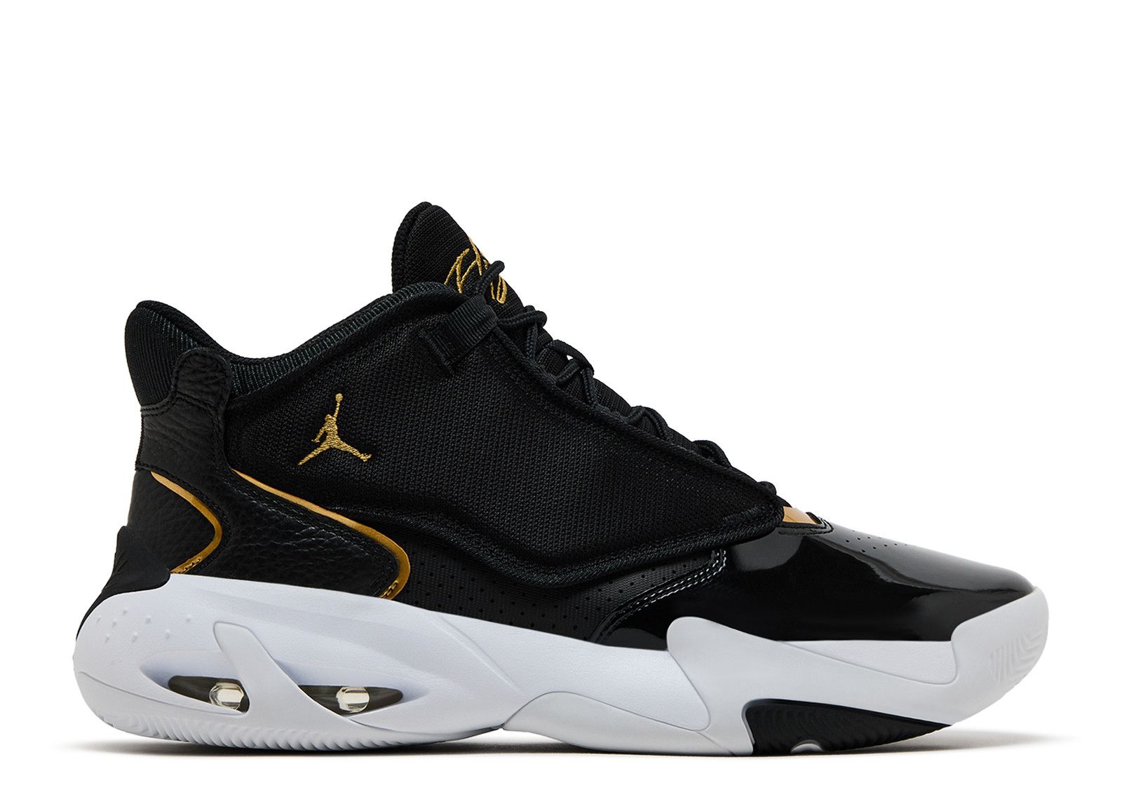 Jordan Max Aura 4 'Black Metallic Gold'