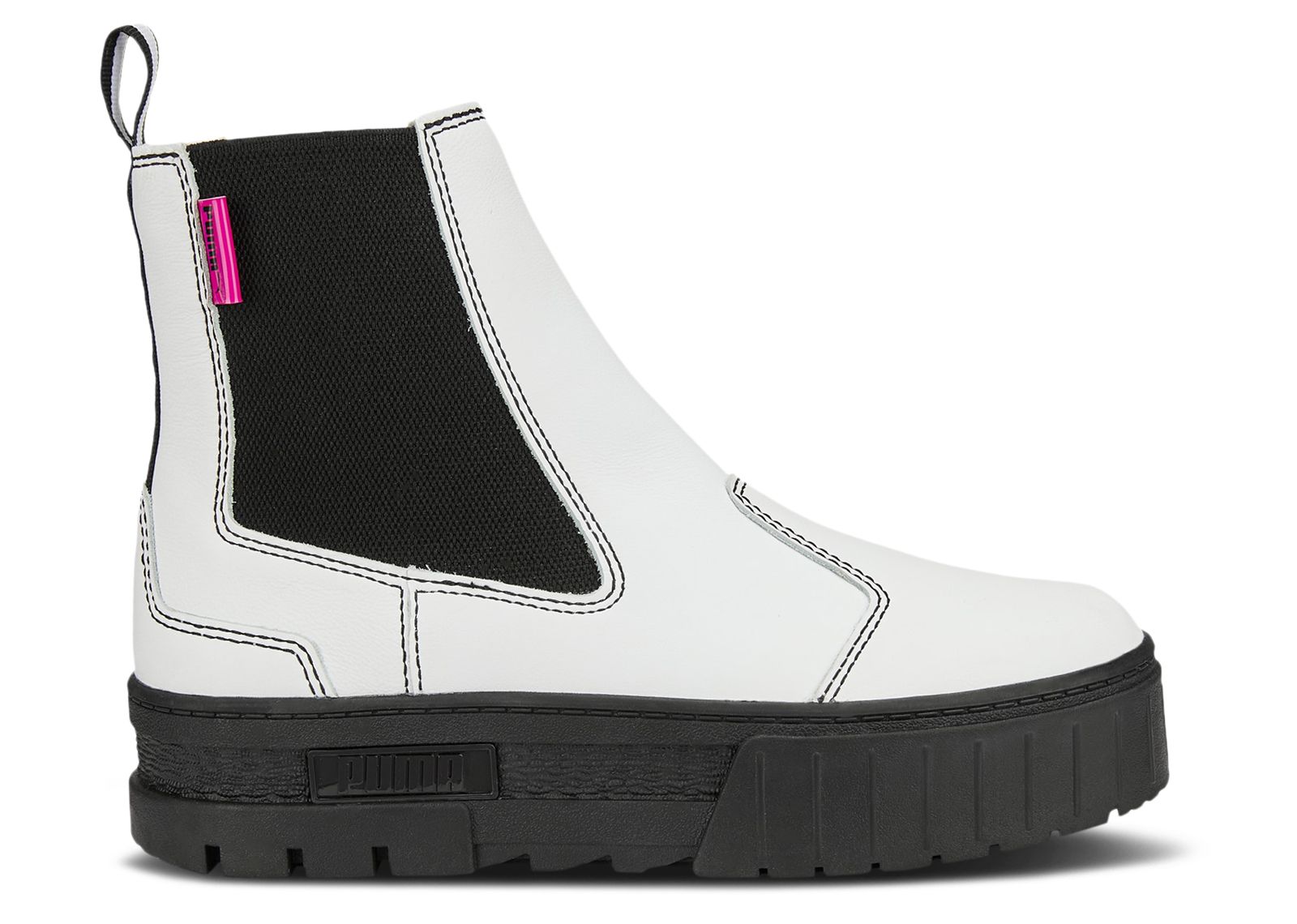 Wmns Mayze Pop Chelsea Boot 'White Black'