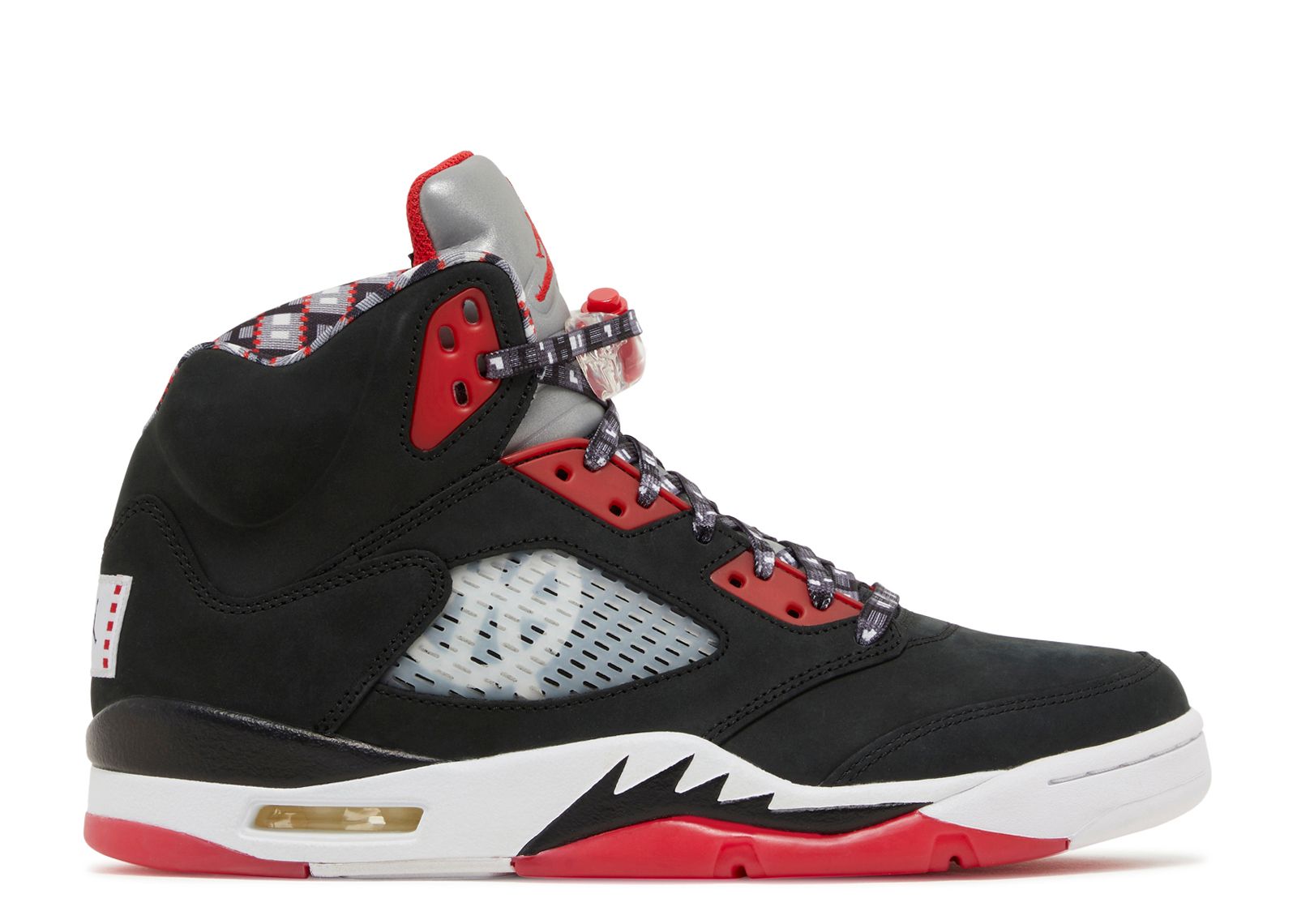 Jordan 5 Retro Quai 54 2021 Friends And Family Air Jordan DJ7903 1125890 SZ black varsity red white Flight Club