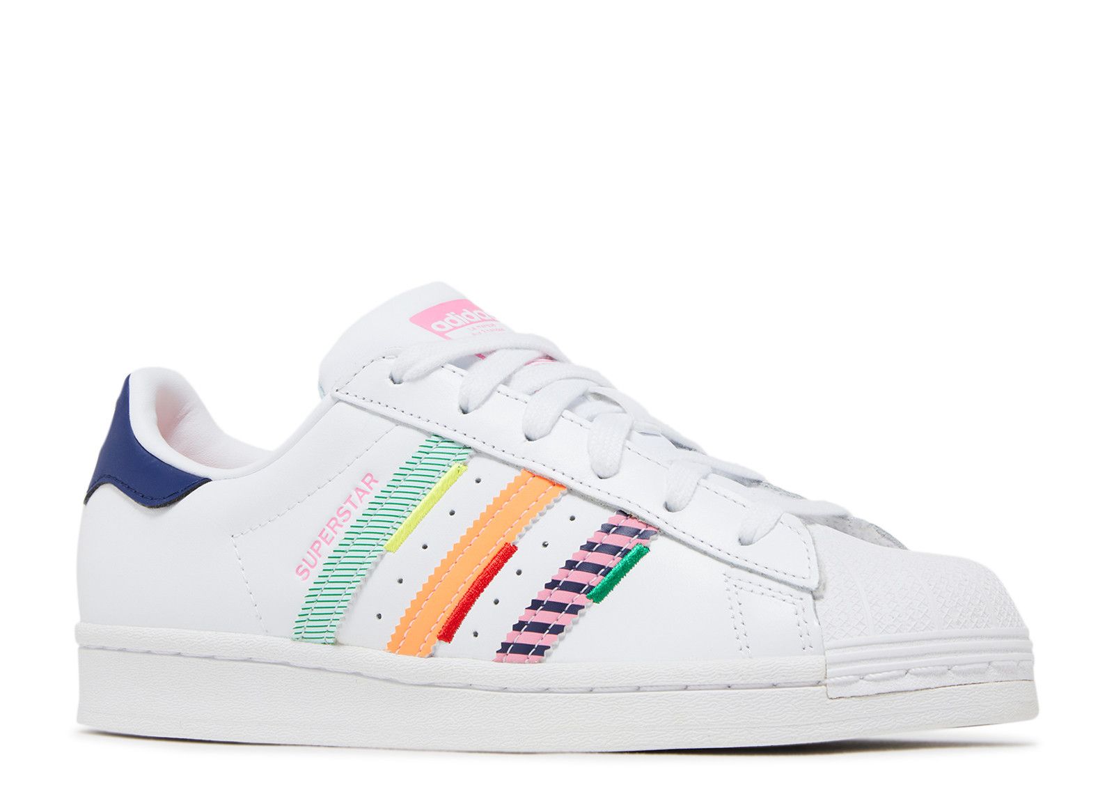 Wmns Superstar 'Multi Jagged Stripes' - Adidas - GW9783 - cloud white/night  sky/green | Flight Club