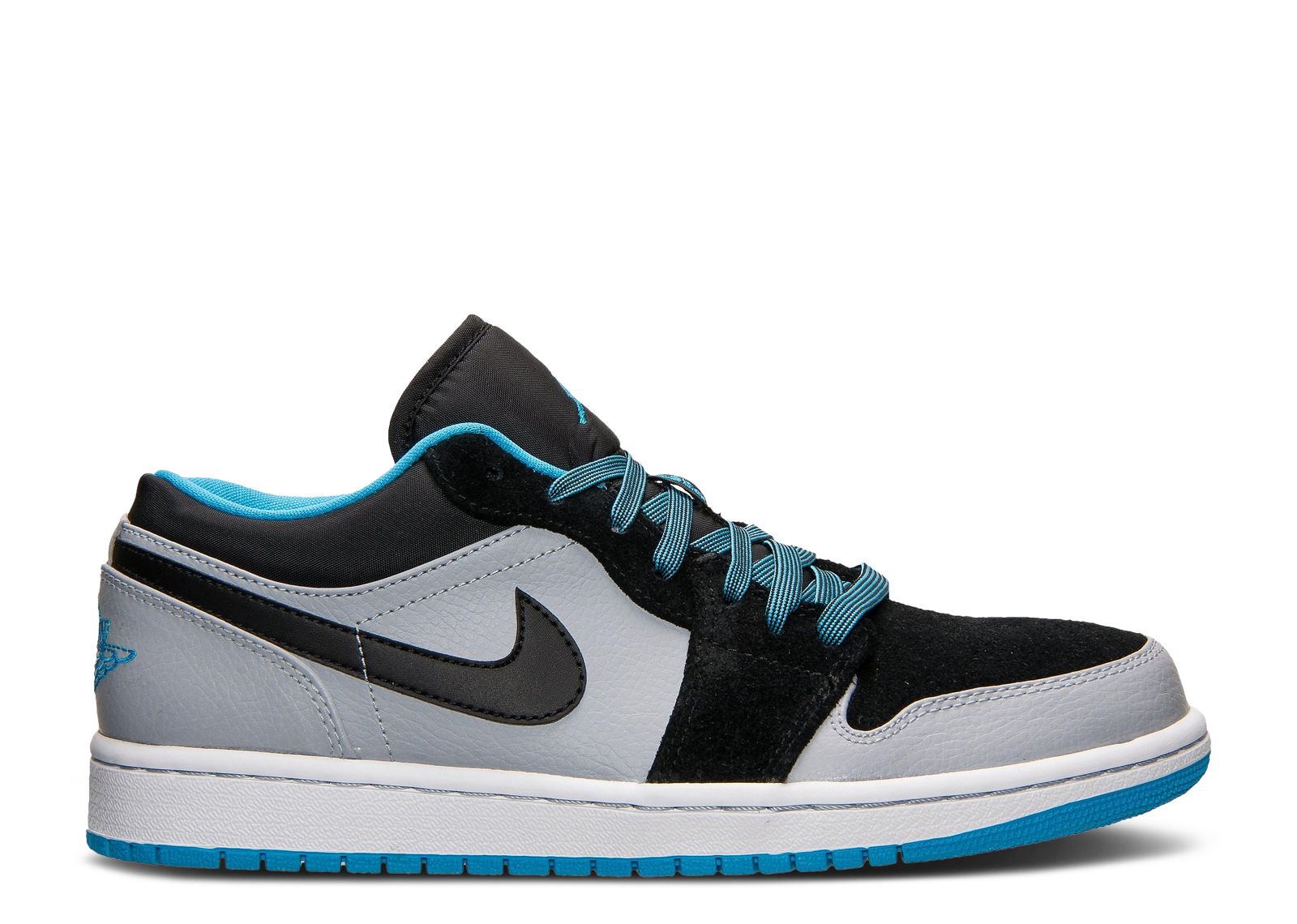 Jordan 1 Low 'Grey Dark Powder Blue' - Air Jordan - 553558