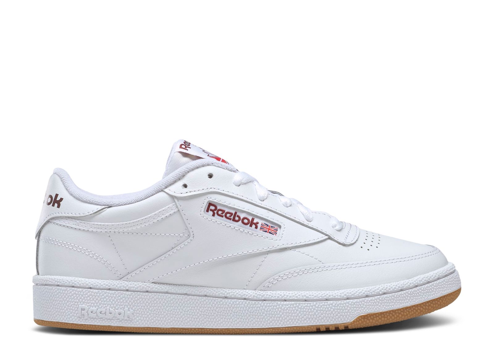 Club C 85 'White Burgundy Gum' - Reebok - GY7149 - cloud white/classic ...