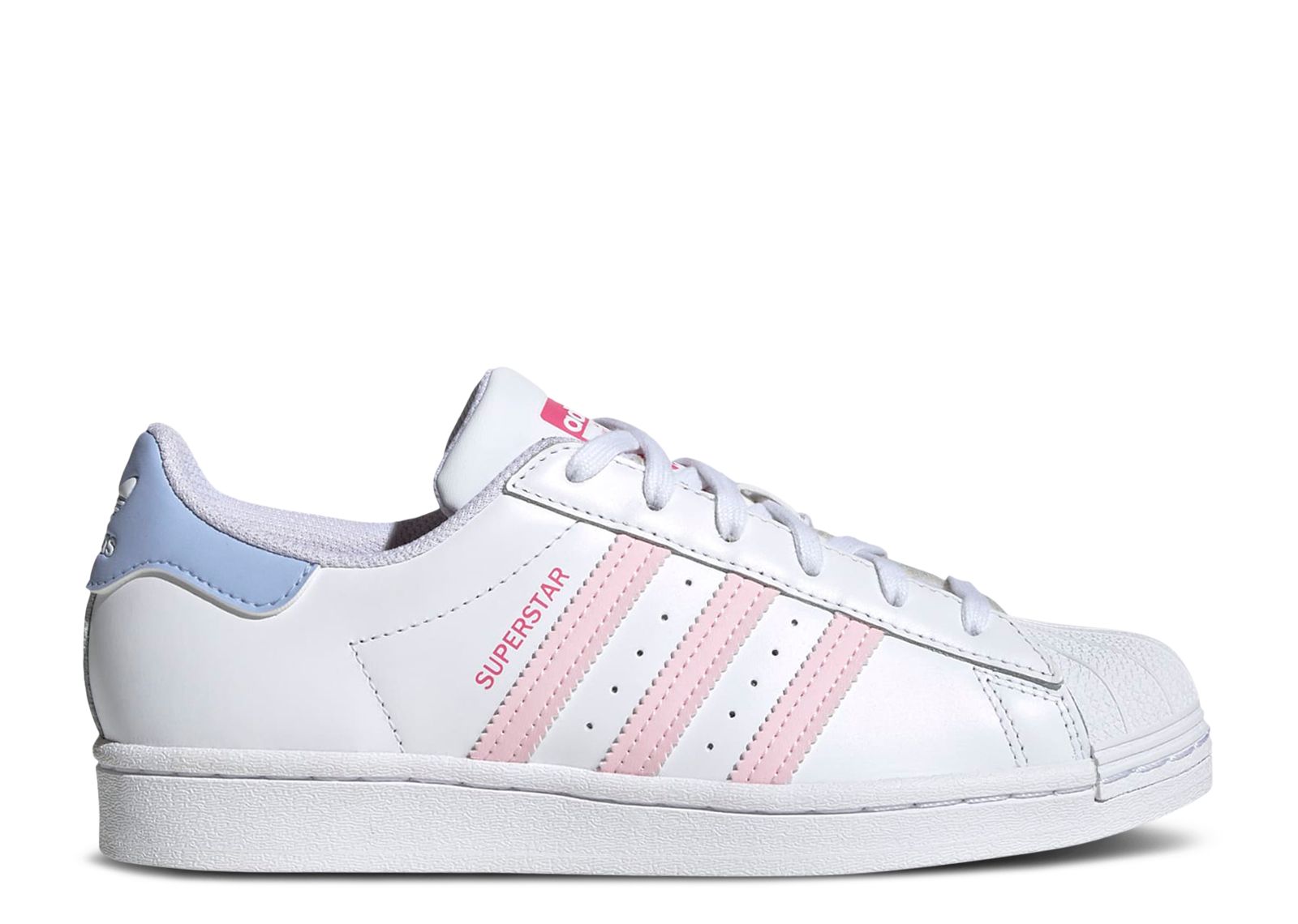 Wmns Superstar \'White Pink Blue\' - Adidas - HQ1906 - cloud white/clear pink/pulse  magenta | Flight Club