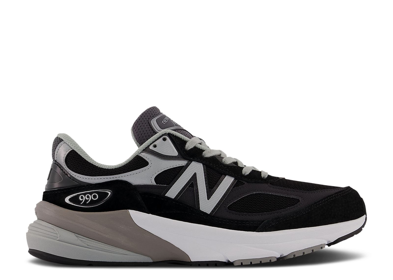 990v6 Made in USA 6E Wide Black Silver