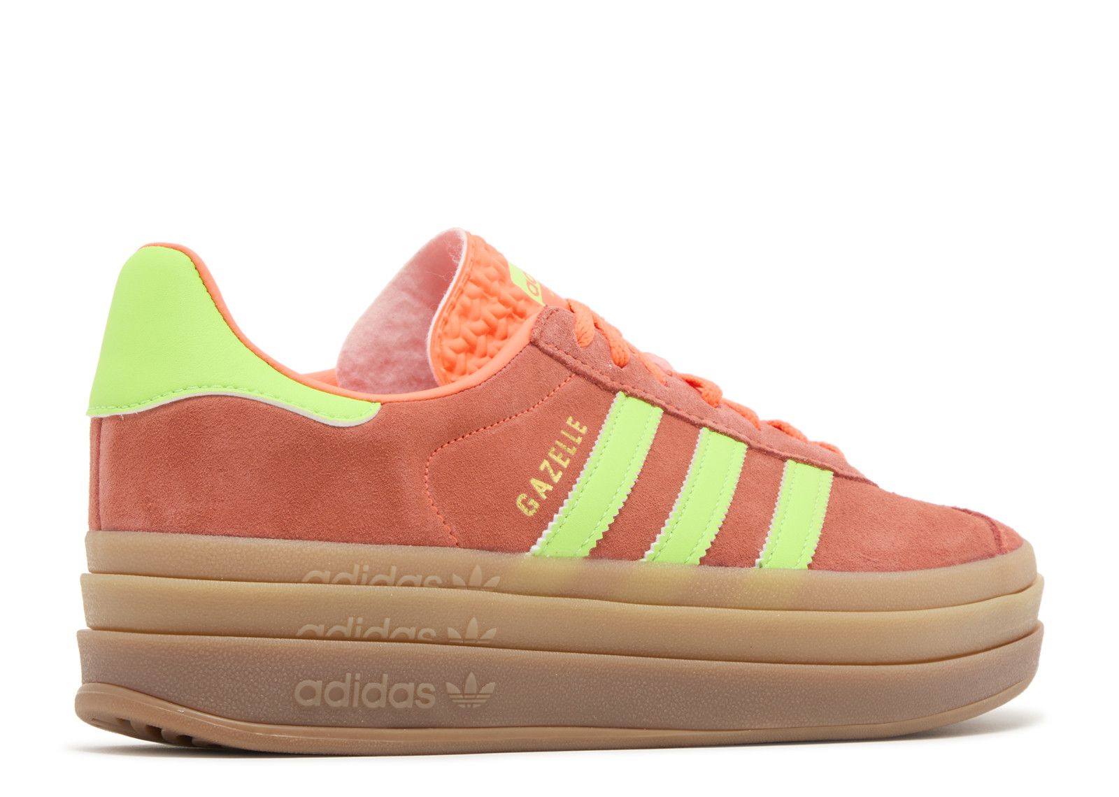 Wmns Gazelle Bold Solar Orange Green Adidas H06126 solar orange solar green gum m2 Flight Club