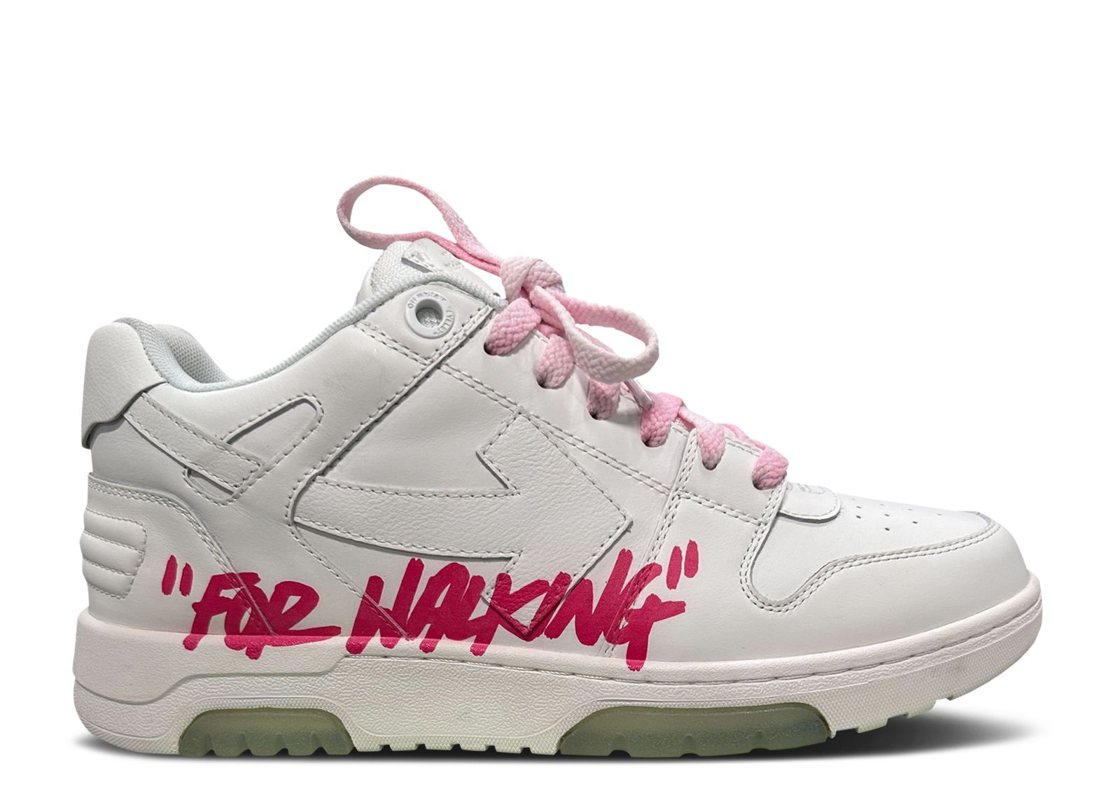 Off White Out Of Office 'For Walking White Fuchsia' - Off White