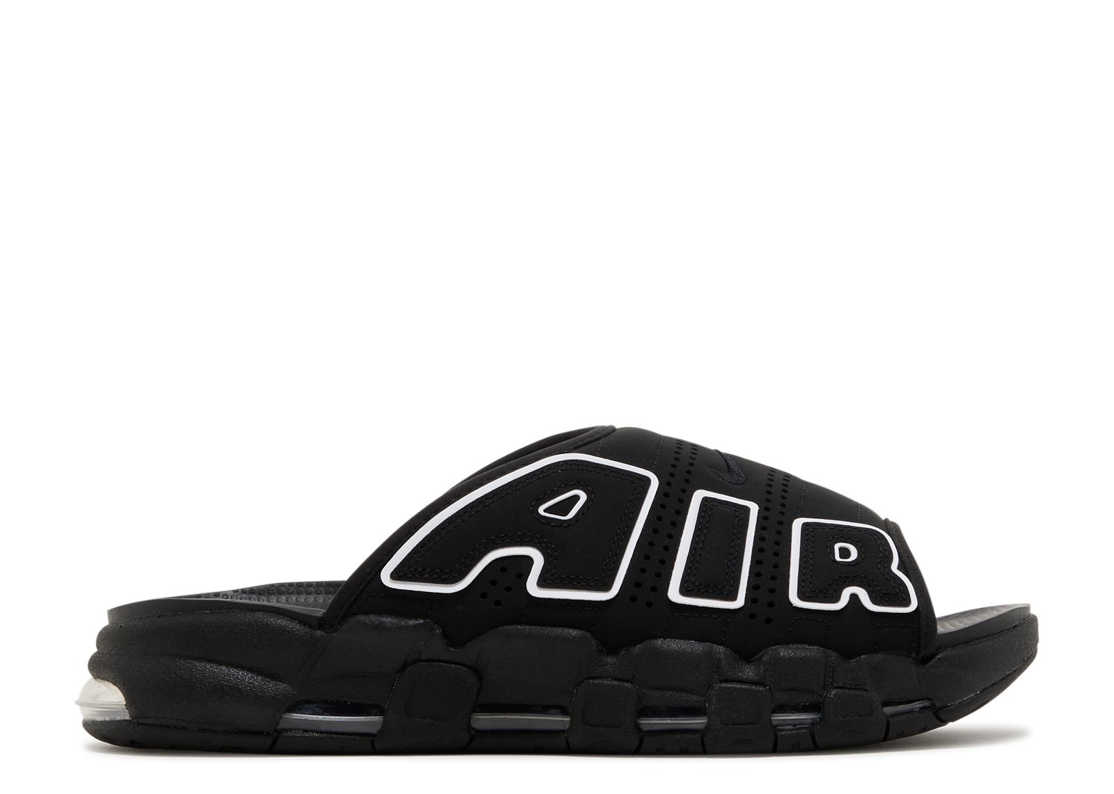 Air More Uptempo Slide 'Black Grey Sole' - Nike - DV2132 001 - black ...