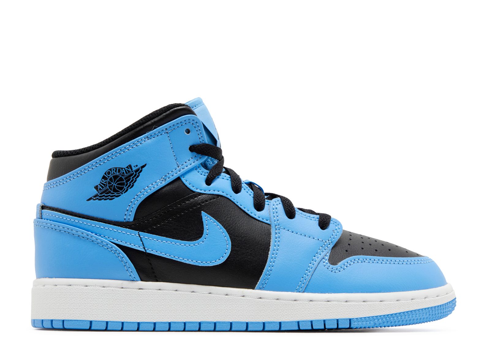 Jordan 1 Mid GS 'University Blue Black'