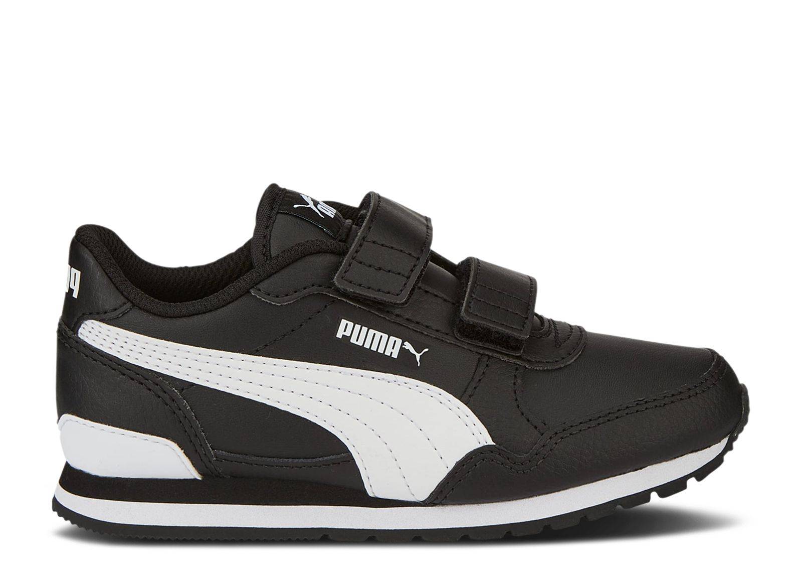 ST Runner v3 Leather Little Kid 'Black White'