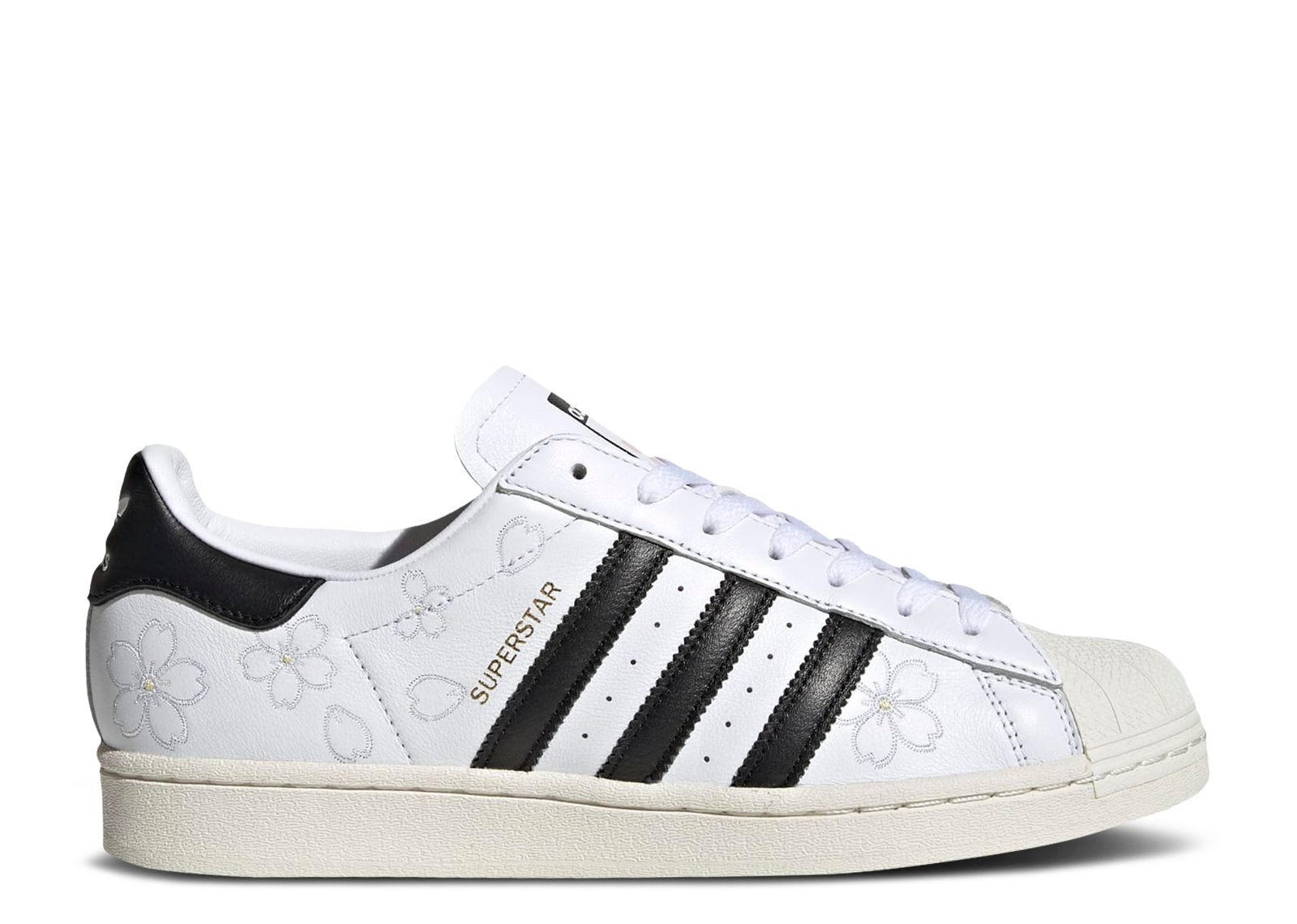 Adidas superstar core black clearance off white