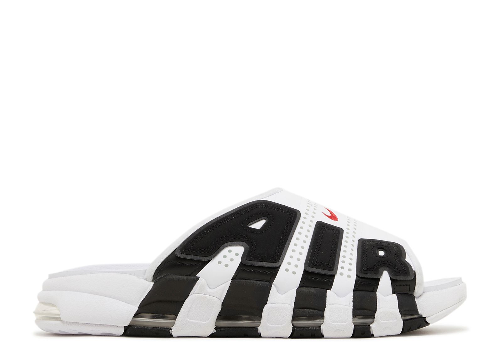 Air More Uptempo Slide 'White Black Red' - Nike - FB7818 100 - white ...