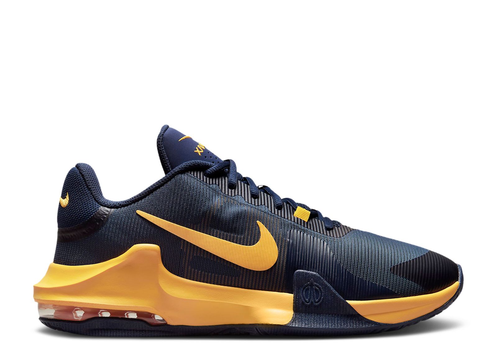 Nike air max impact black best sale and gold