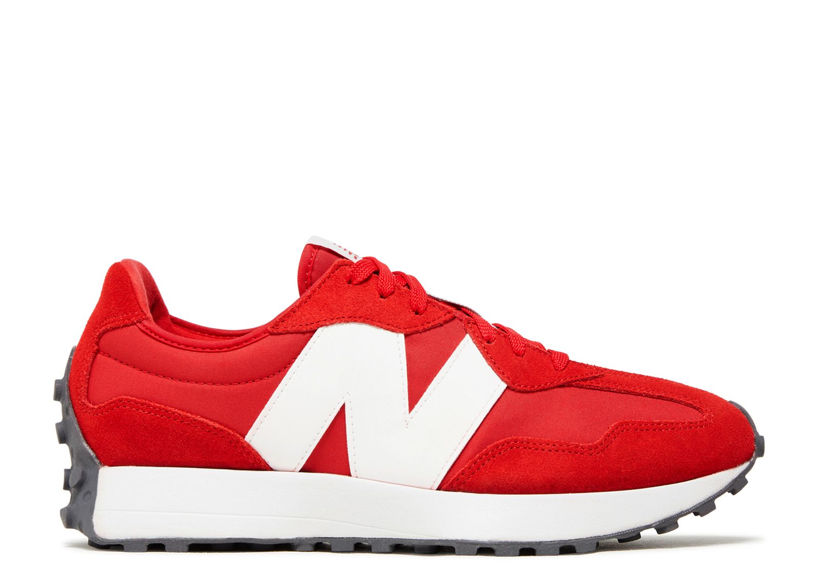 Red and white new balance on sale