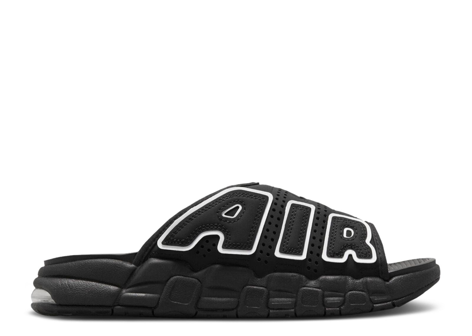 Nike air more uptempo womens black and white online