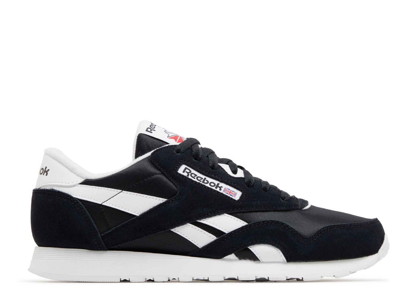 Reebok classic nylon black white on sale