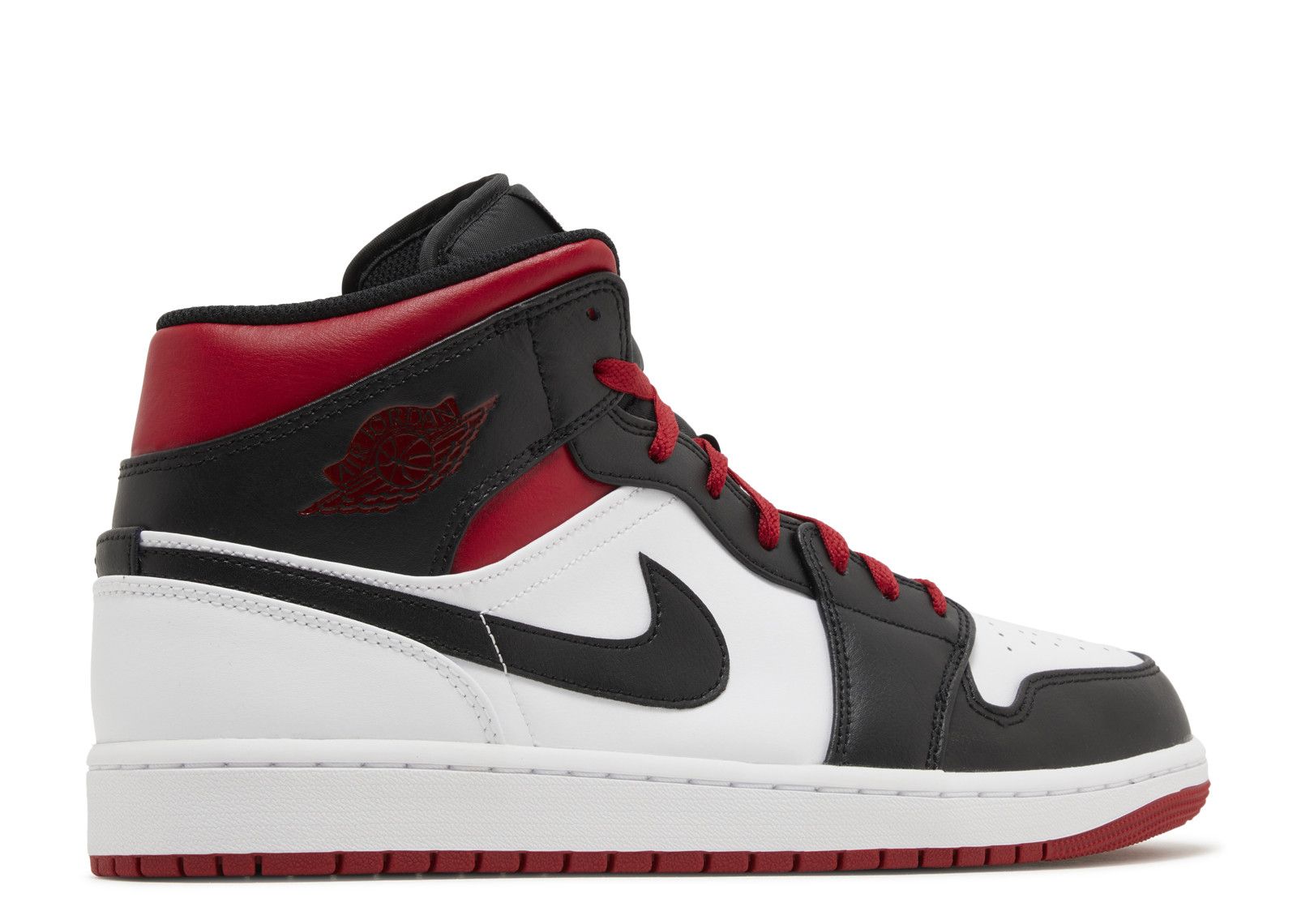 Jordan 1 Mid 'Gym Red Black Toe' - Air Jordan - DQ8426 106 - white/gym red/black  | Flight Club