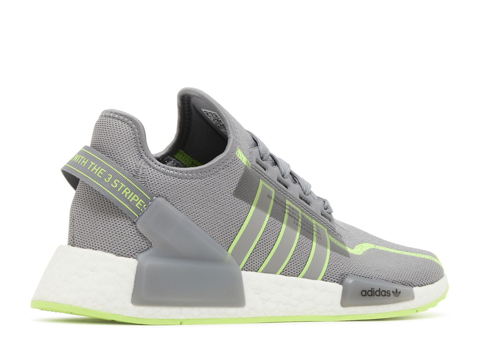 NMD_R1 V2 'Grey Signal Green' - Adidas - GY6163 - grey three/signal  green/cloud white | Flight Club