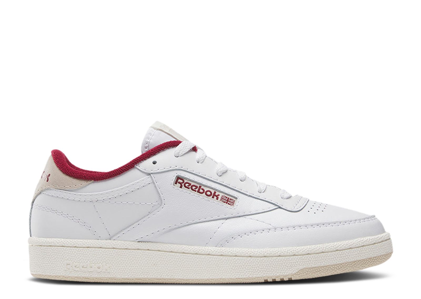 Club C 85 'White Classic Maroon'