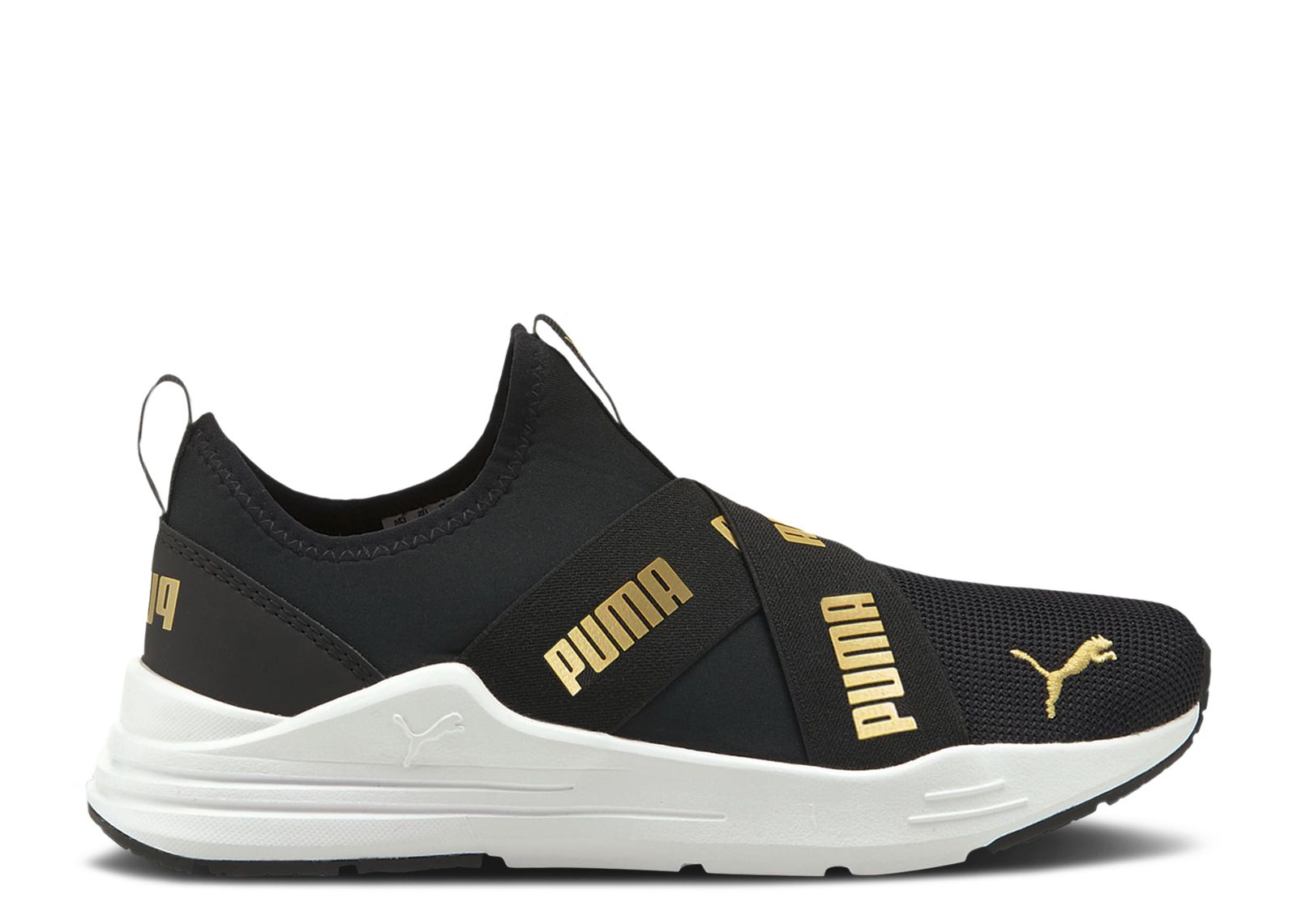 Wired Run Slip-On Big Kid 'Black Team Gold'