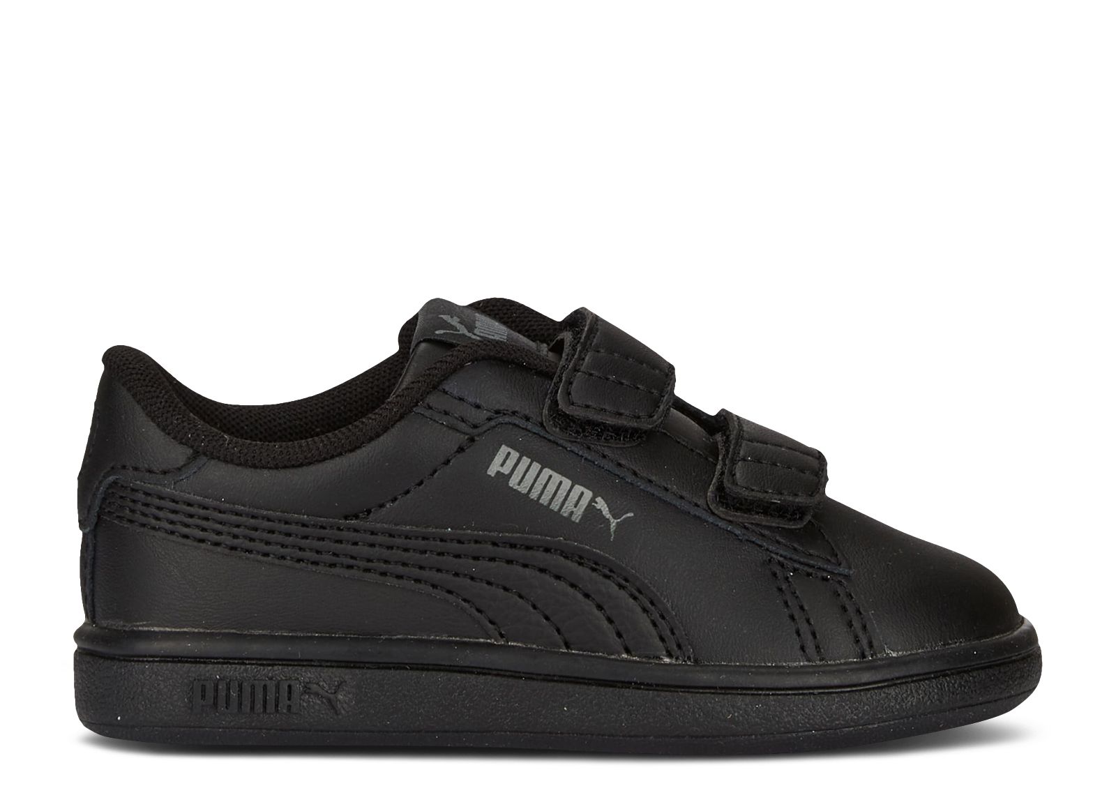 Smash 3.0 Leather Velcro Toddler 'Black Shadow Grey'