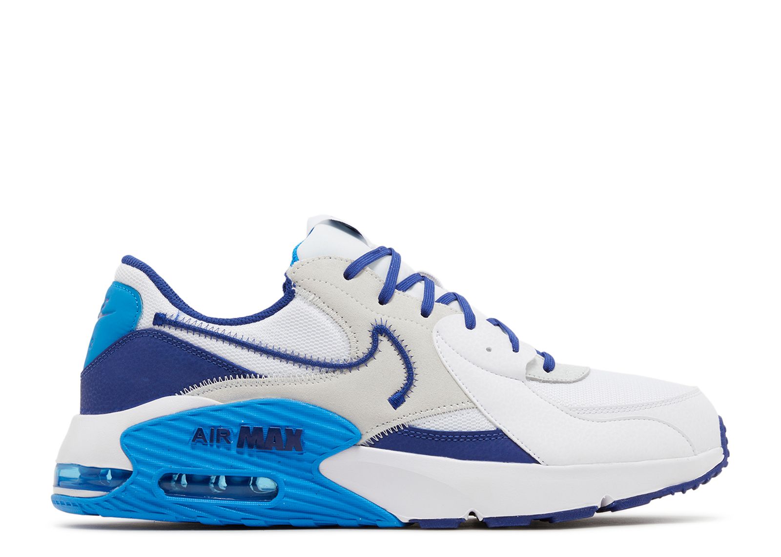 Men\'s Nike Air Max Excee Shoes White Deep Royal Blue Size 10 DZ0795-100 NIKE Men main image 2