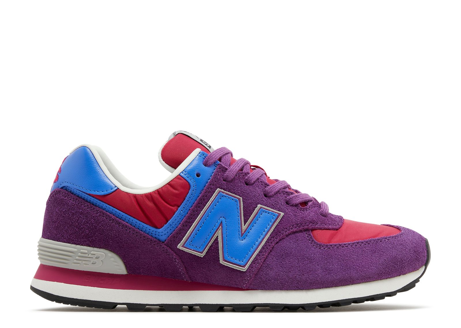 New balance 574 purple on sale blue