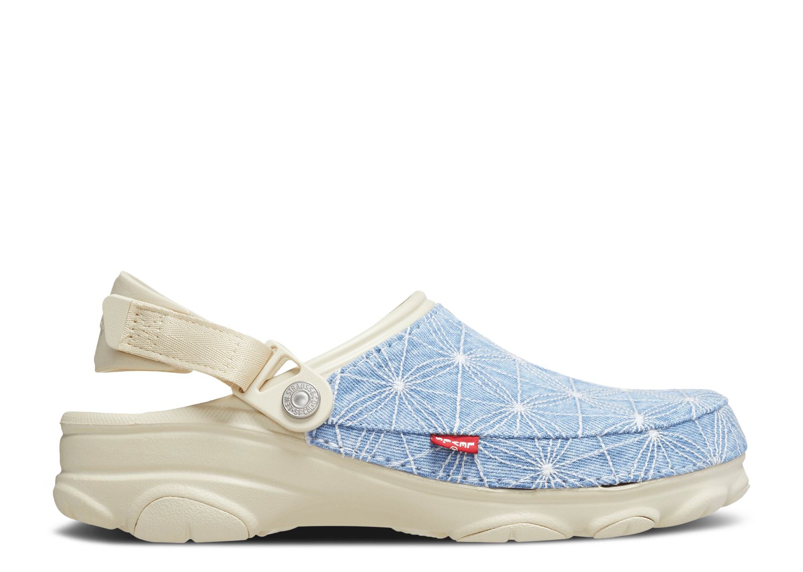 Levi's X Classic All Terrain Clog 'Sashiko Bone Blue' - Crocs